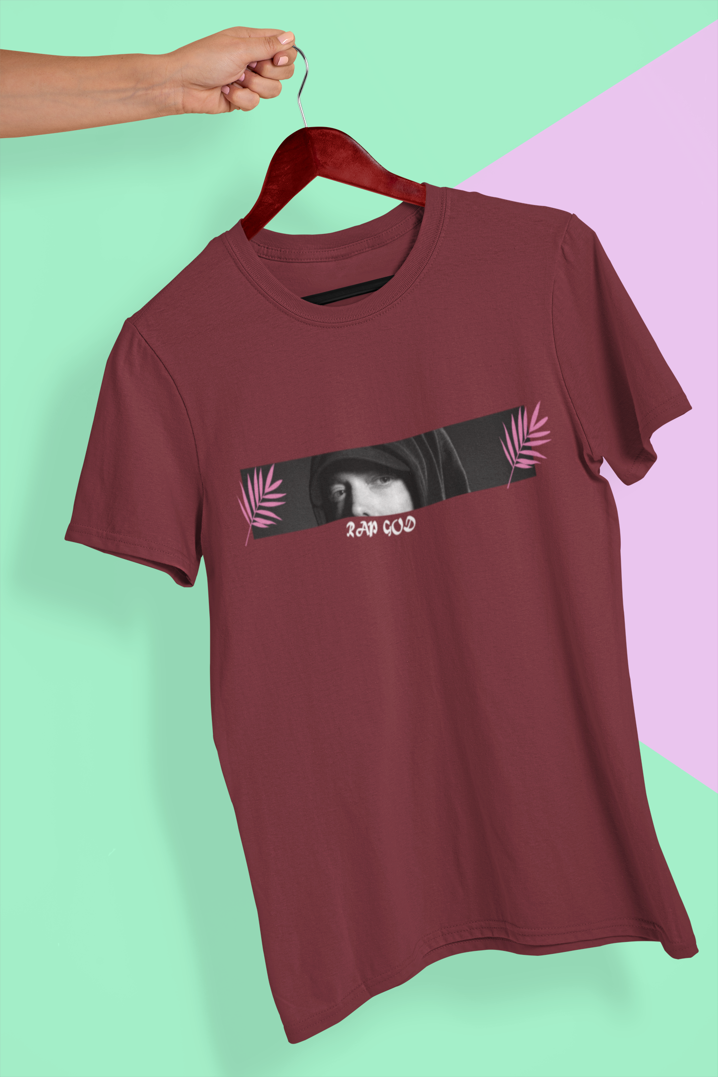 Eminem Rap God Minimal Mens Half Sleeves T-shirt- FunkyTeesClub