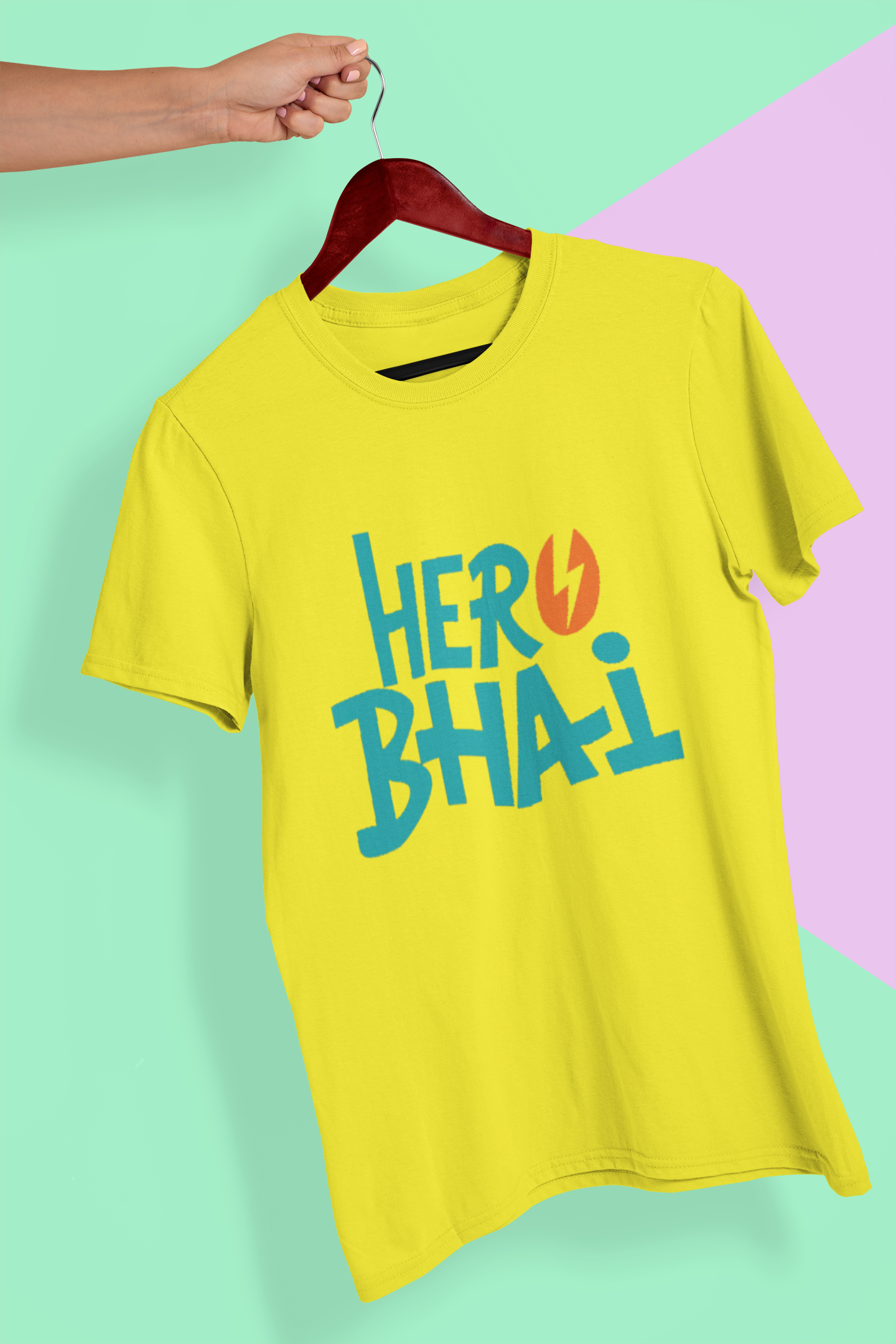 Hero Bhai Mens Half Sleeves T-shirt- FunkyTeesClub