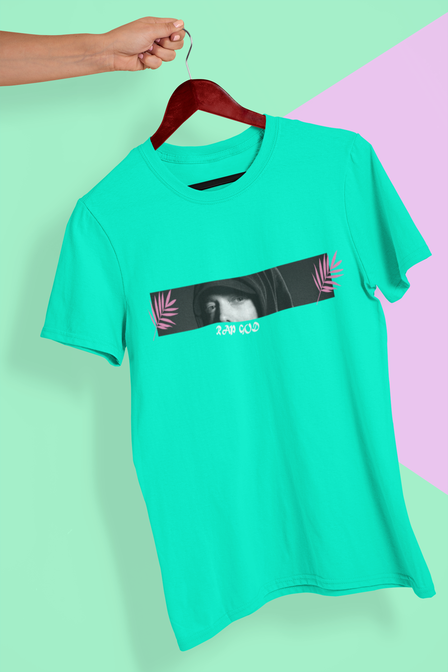 Eminem Rap God Minimal Mens Half Sleeves T-shirt- FunkyTeesClub