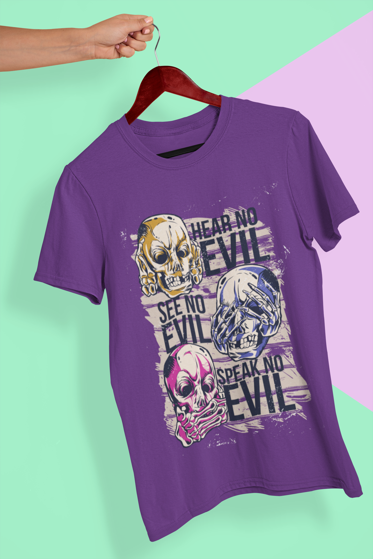Hear No Evil Mens Half Sleeves T-shirt- FunkyTeesClub
