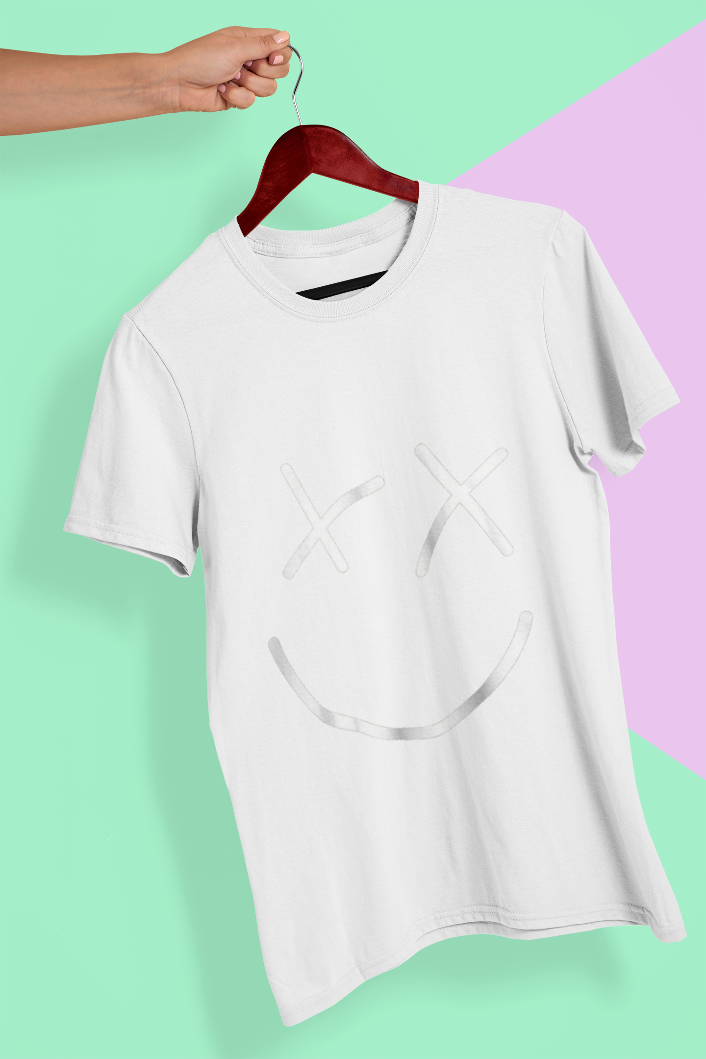 Smiley Mens Half Sleeves T-shirt- FunkyTeesClub