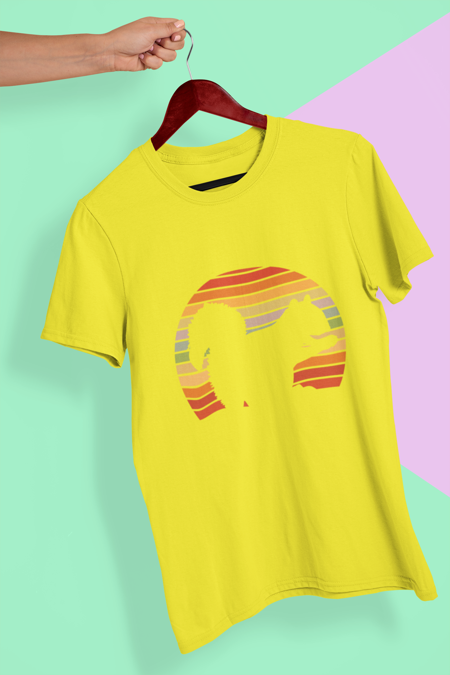 Retro Squirrel Mens Half Sleeves T-shirt- FunkyTeesClub