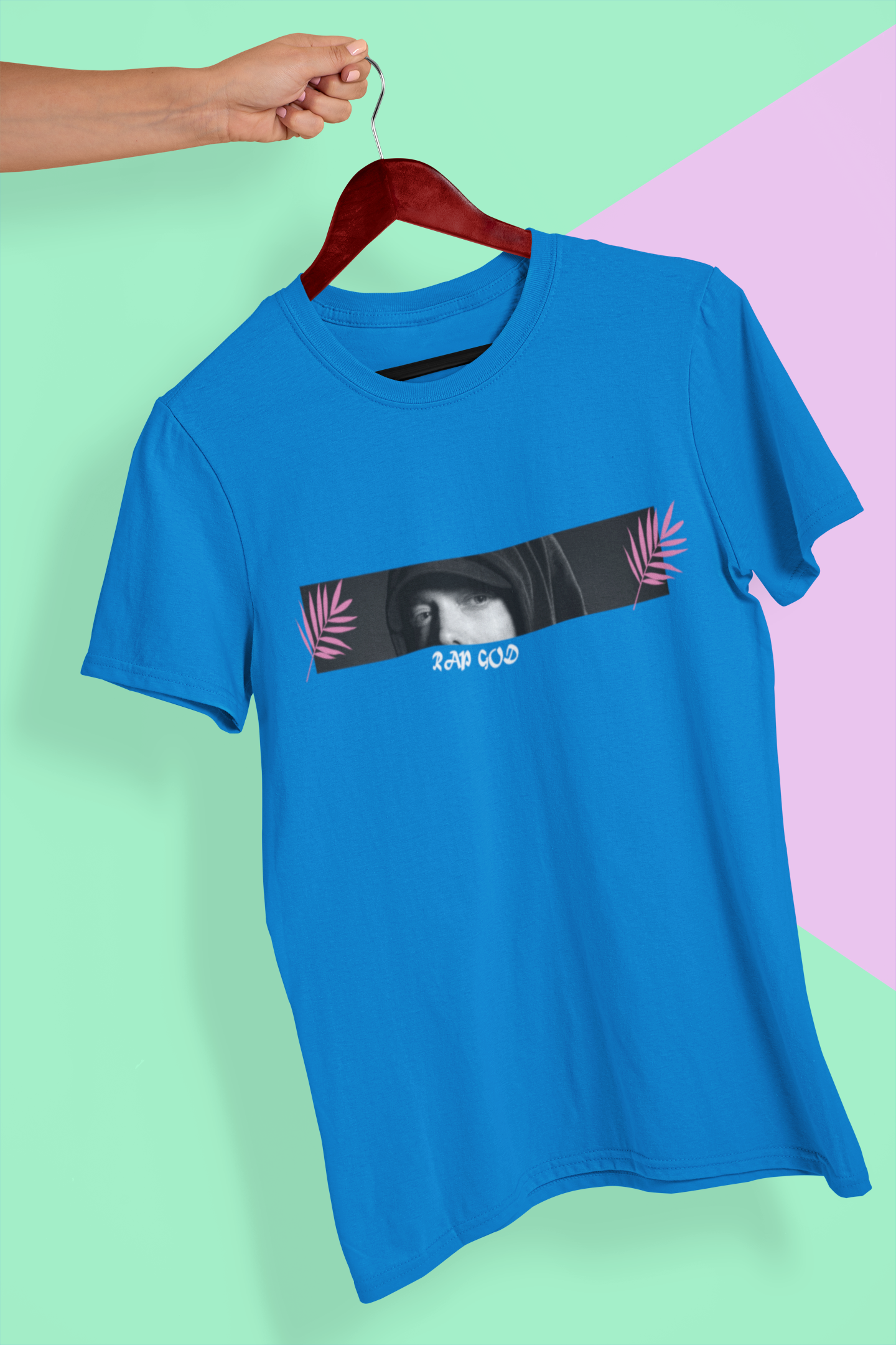 Eminem Rap God Minimal Mens Half Sleeves T-shirt- FunkyTeesClub