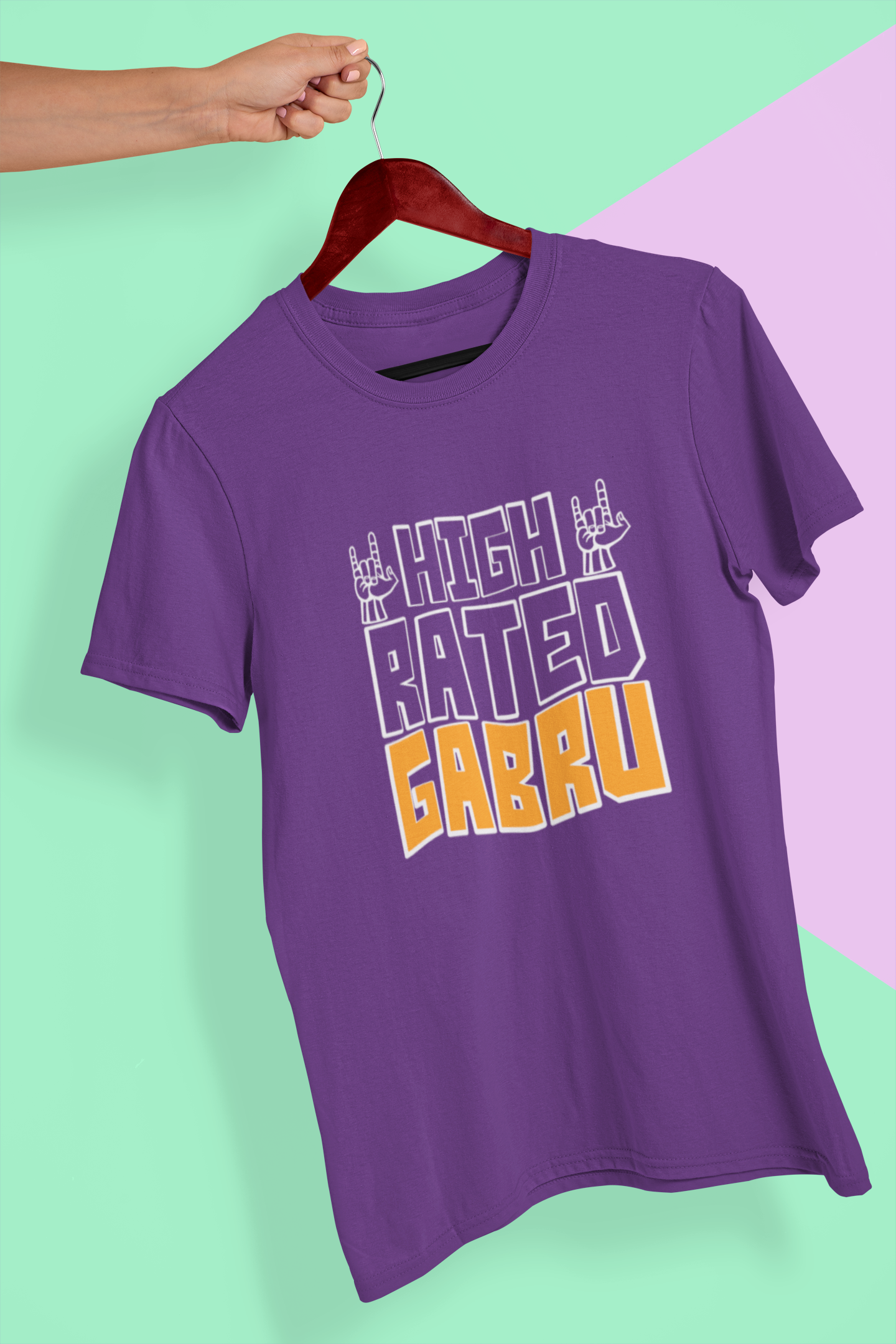 High Rated Gabru Desi Mens Half Sleeves T-shirt- FunkyTeesClub