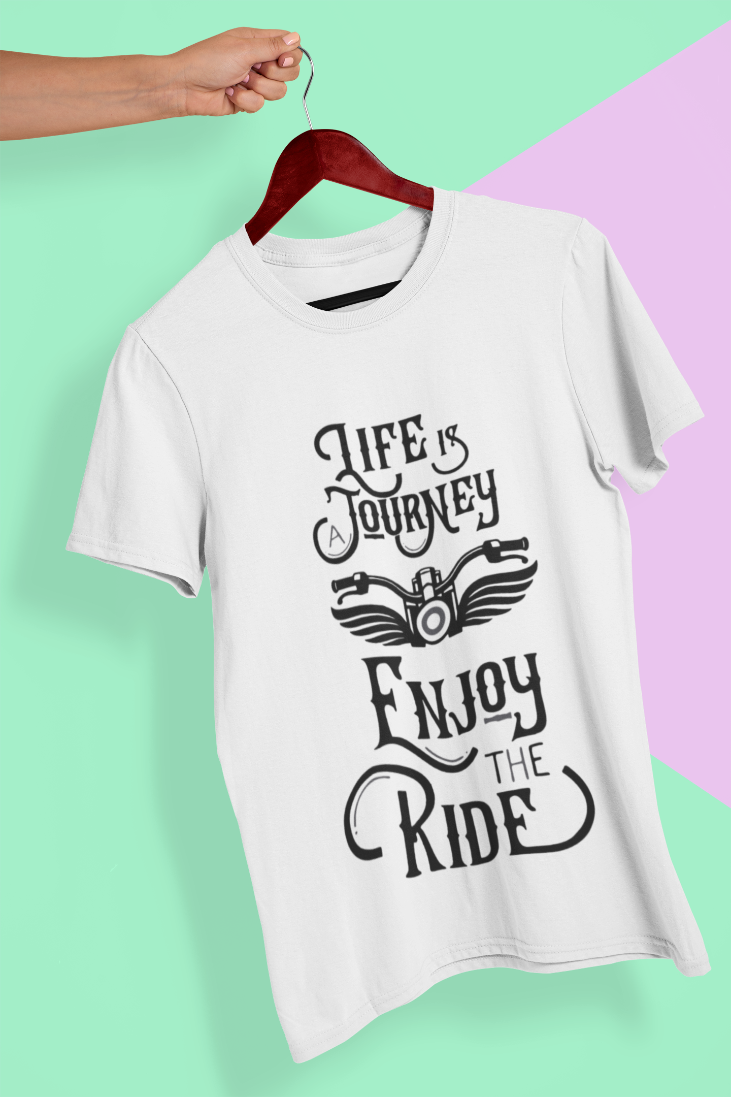 Enjoy The Ride Women Half Sleeves T-shirt- FunkyTeesClub