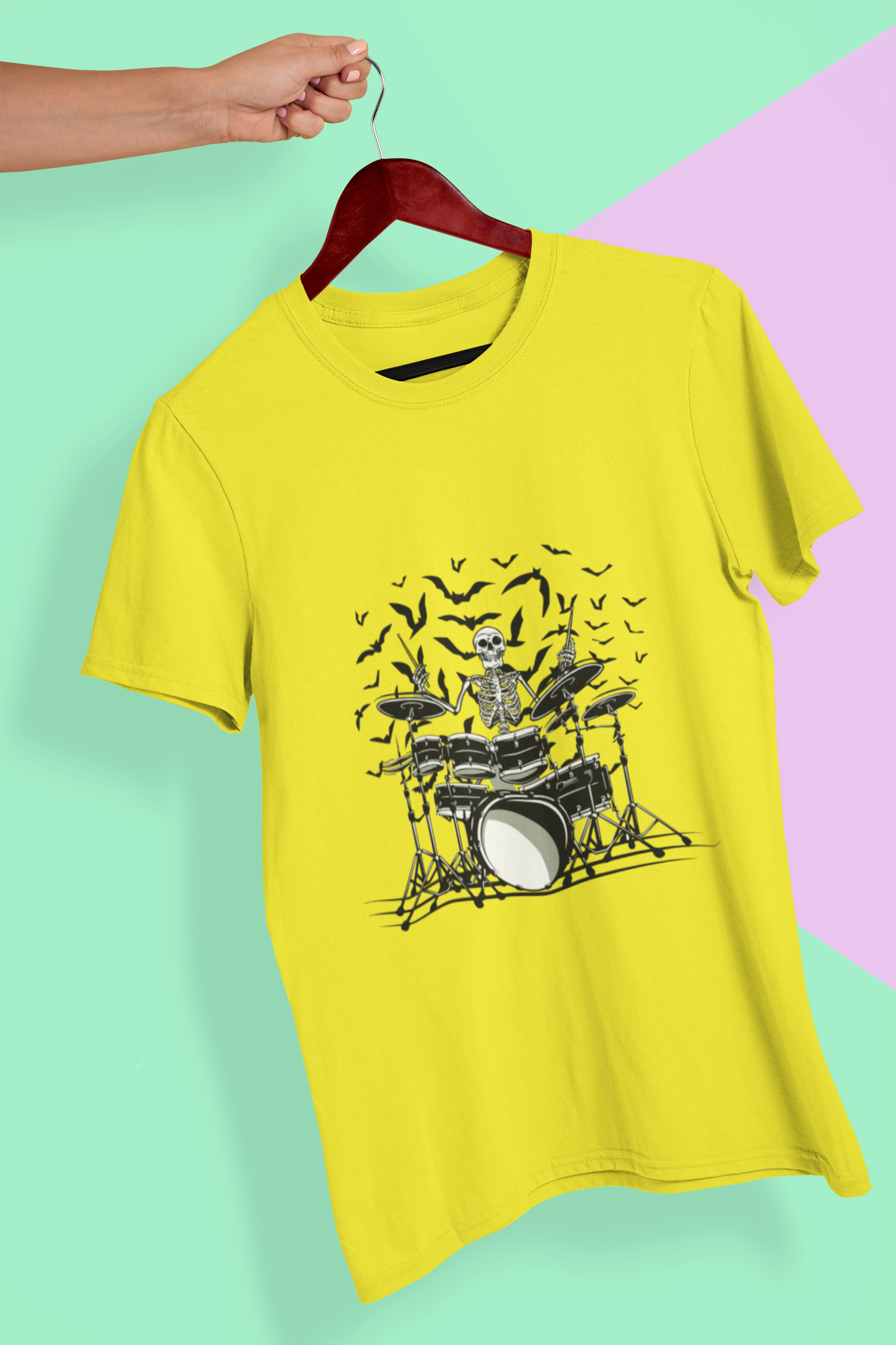Skull Women Half Sleeves T-shirt- FunkyTeesClub