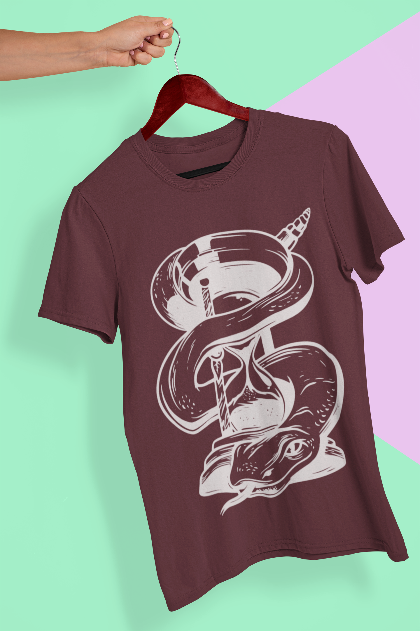 Hourglass Mens Half Sleeves T-shirt- FunkyTeesClub