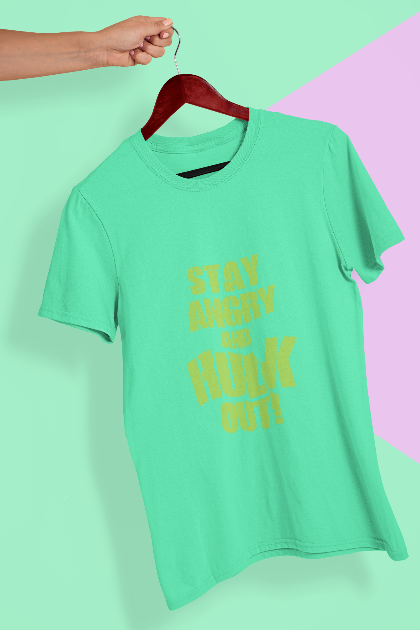 Hulk Out Mens Half Sleeves T-shirt- FunkyTeesClub
