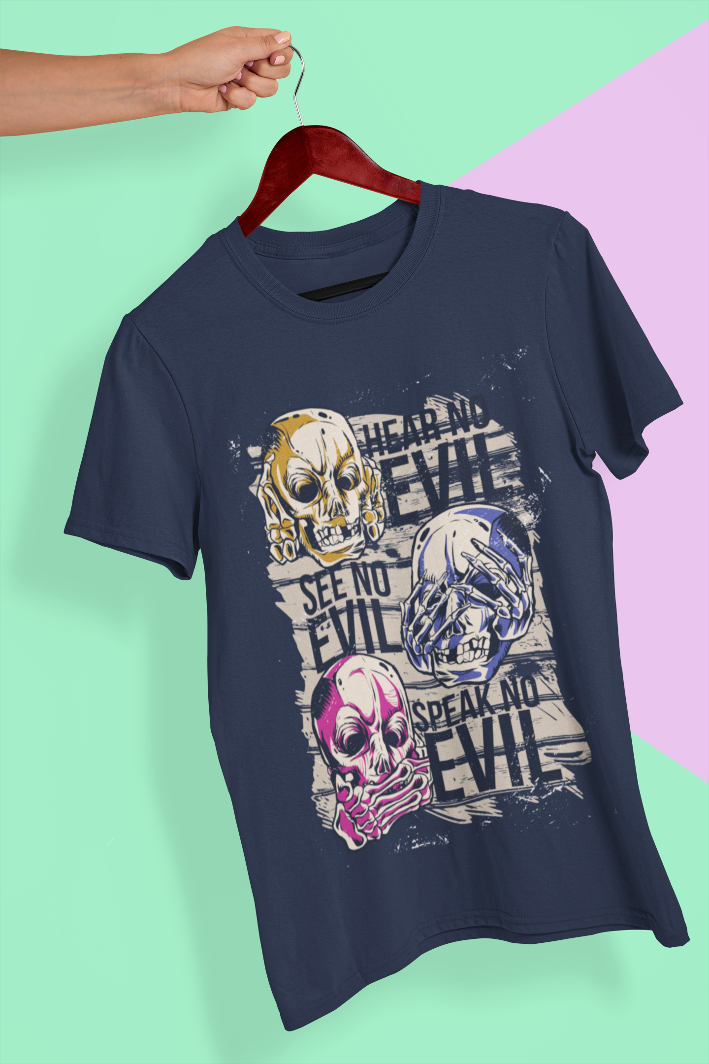 Hear No Evil Women Half Sleeves T-shirt- FunkyTeesClub