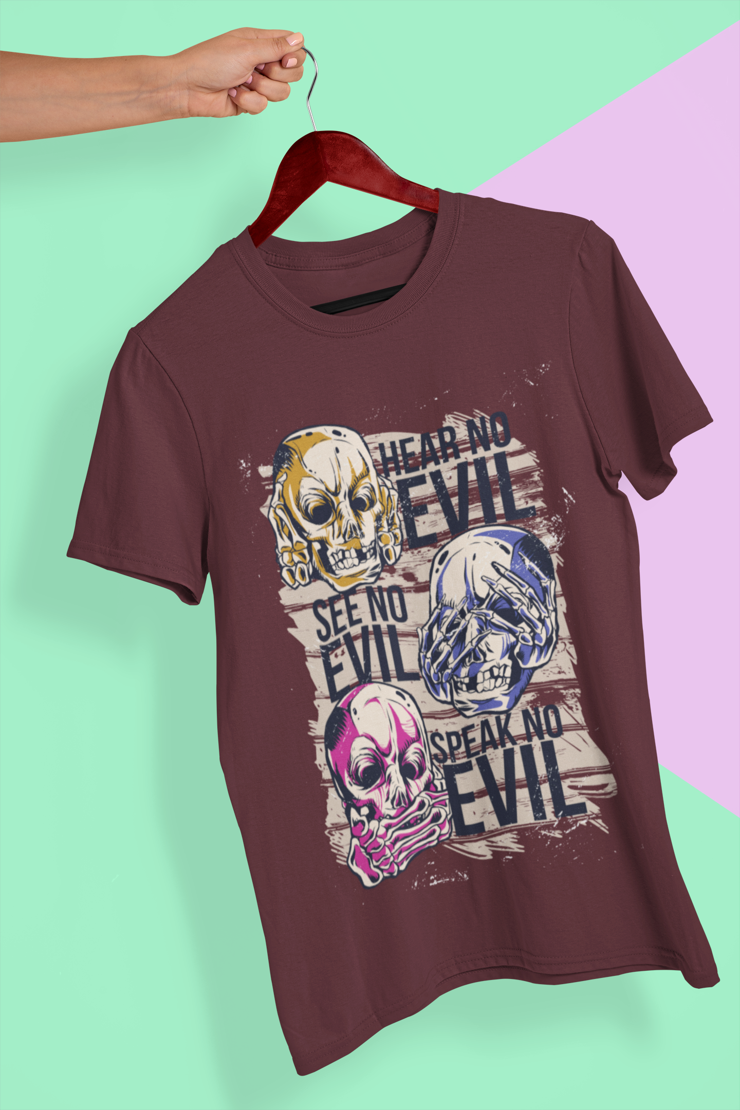 Hear No Evil Women Half Sleeves T-shirt- FunkyTeesClub