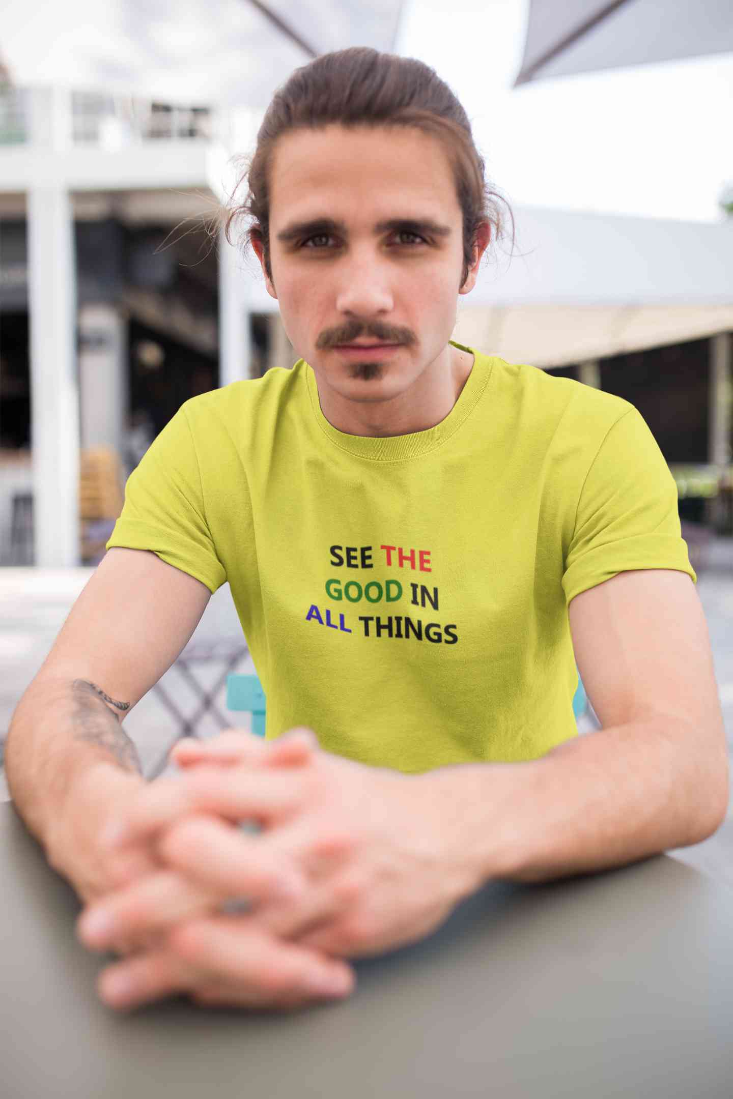 See The Good In All Things Mens Half Sleeves T-shirt- FunkyTeesClub