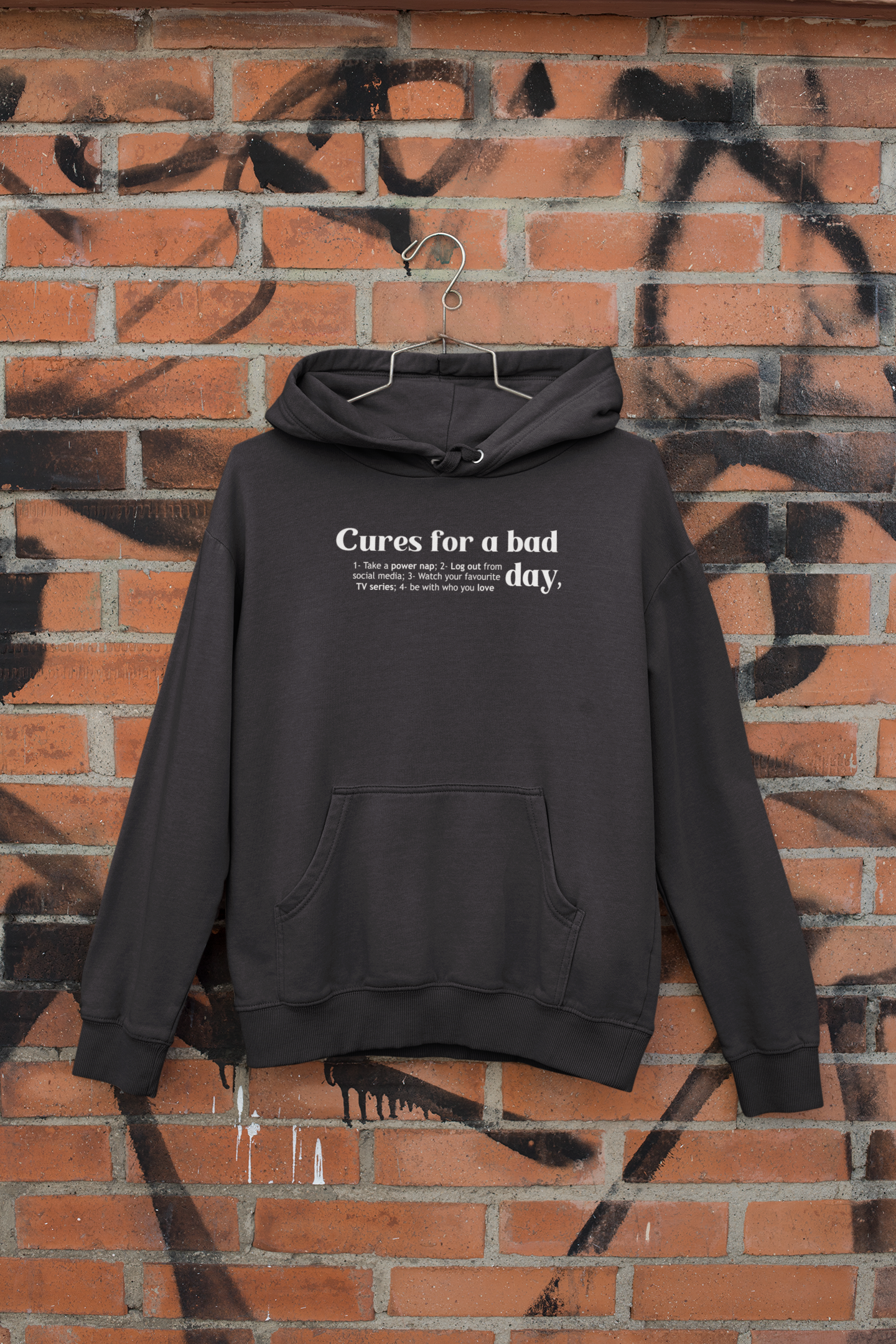 Cures For A Bad Quotes Men Hoodies-FunkyTeesClub
