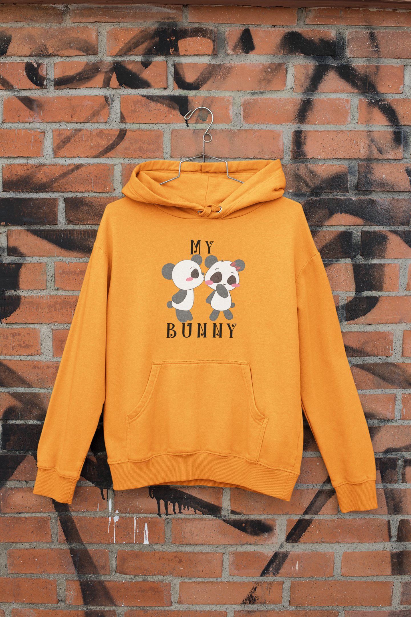 My Honey My Bunny Couple Hoodie-FunkyTeesClub