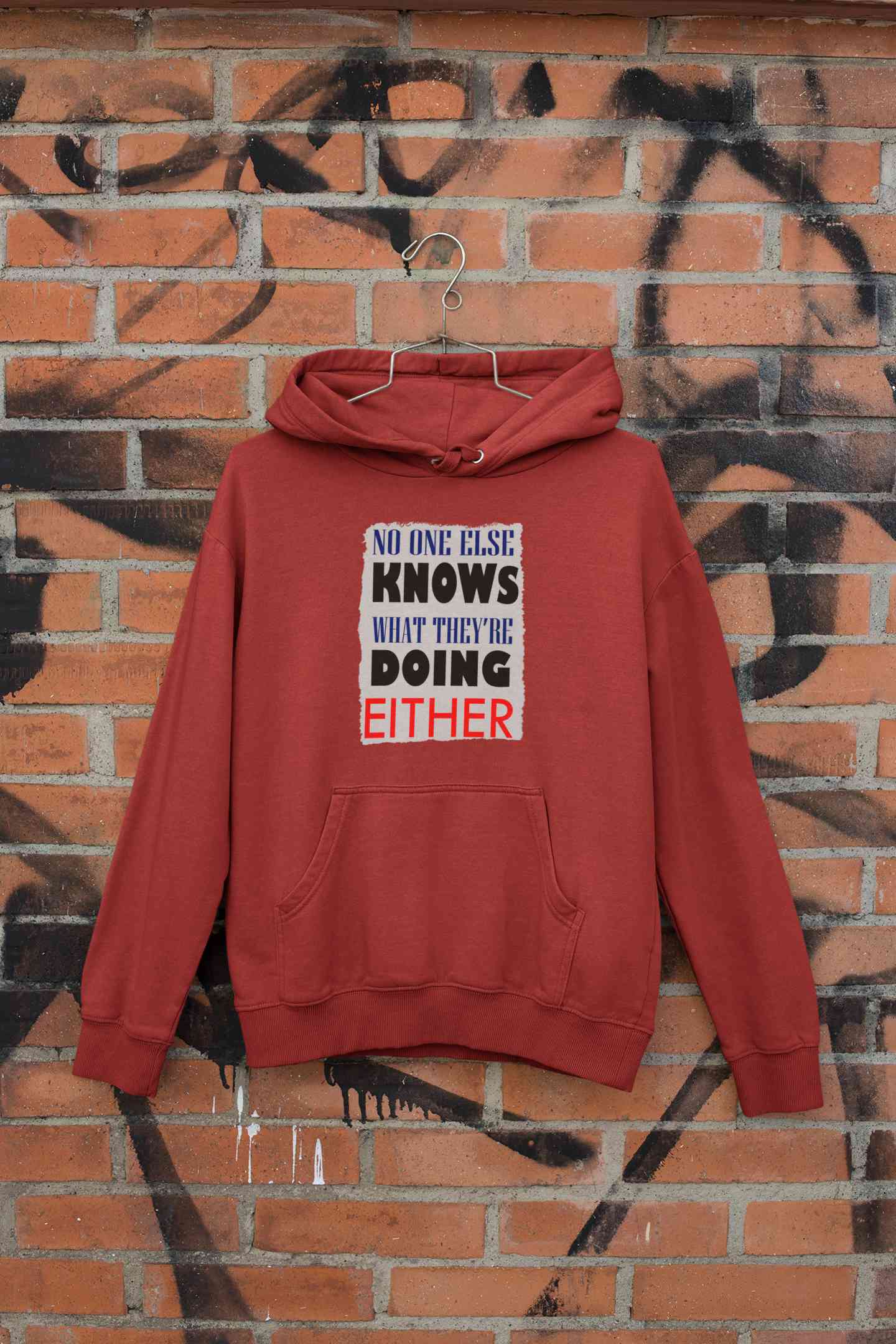 No One Knows Men Hoodies-FunkyTeesClub