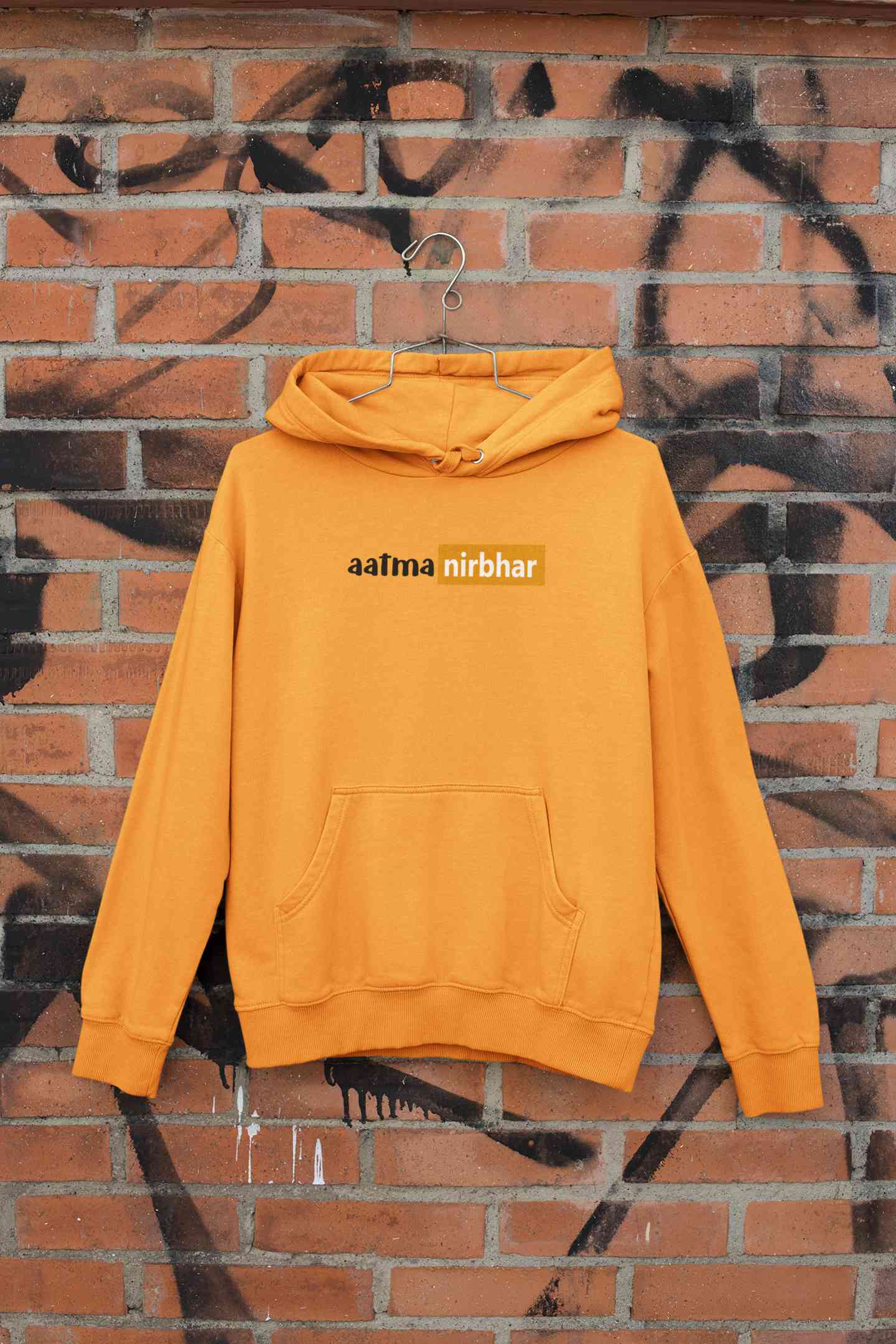 Aatmanirbhar Hoodies for Women-FunkyTeesClub