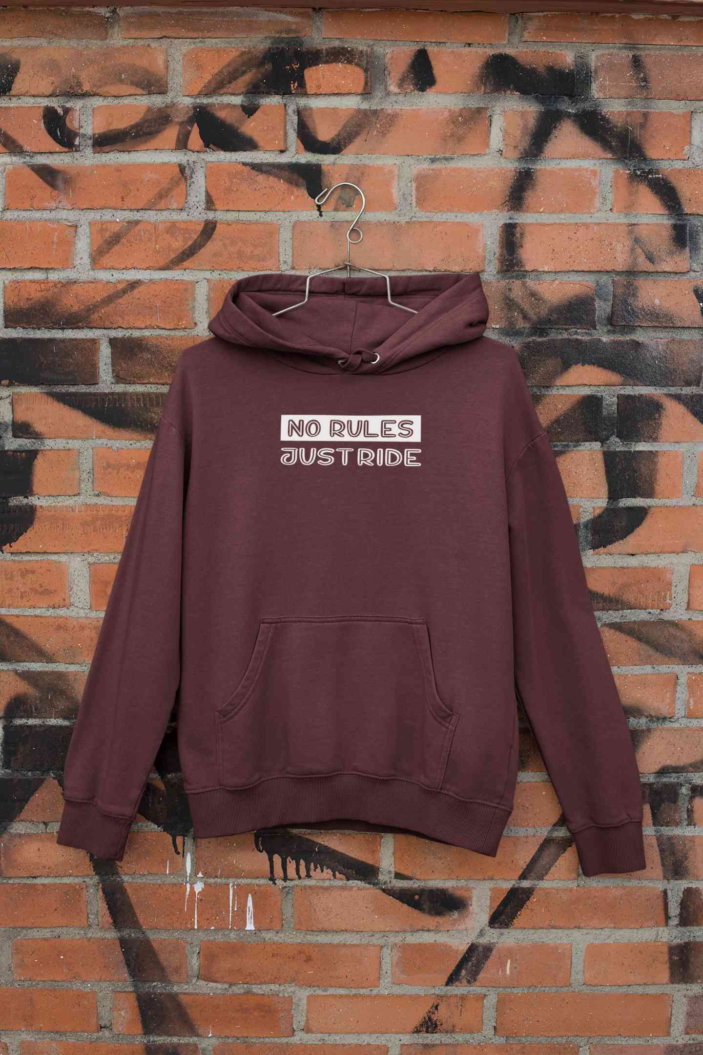 No Rules Just Ride Hoodies for Women-FunkyTeesClub