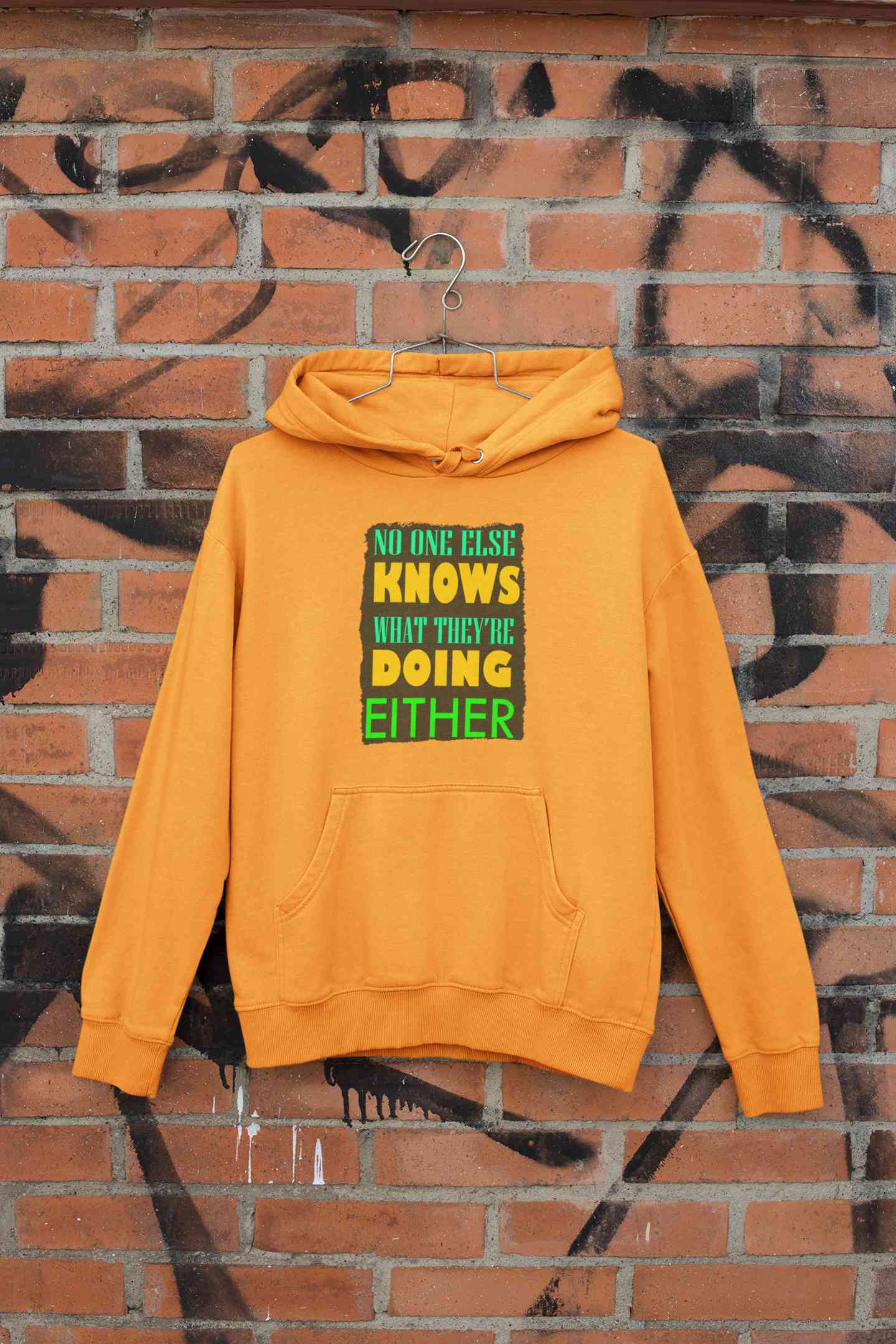 No One Knows Men Hoodies-FunkyTeesClub