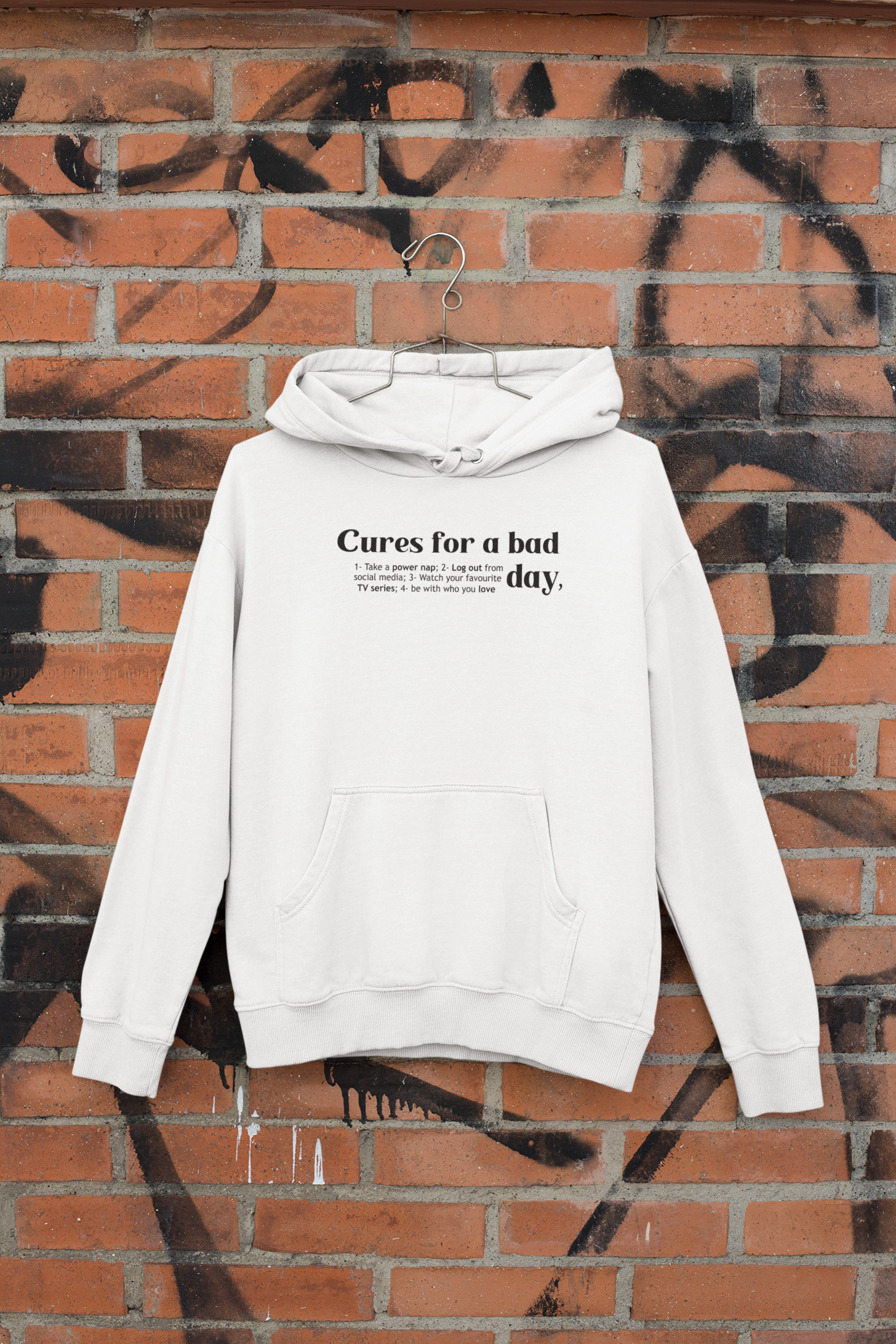 Cures For A Bad Quotes Men Hoodies-FunkyTeesClub