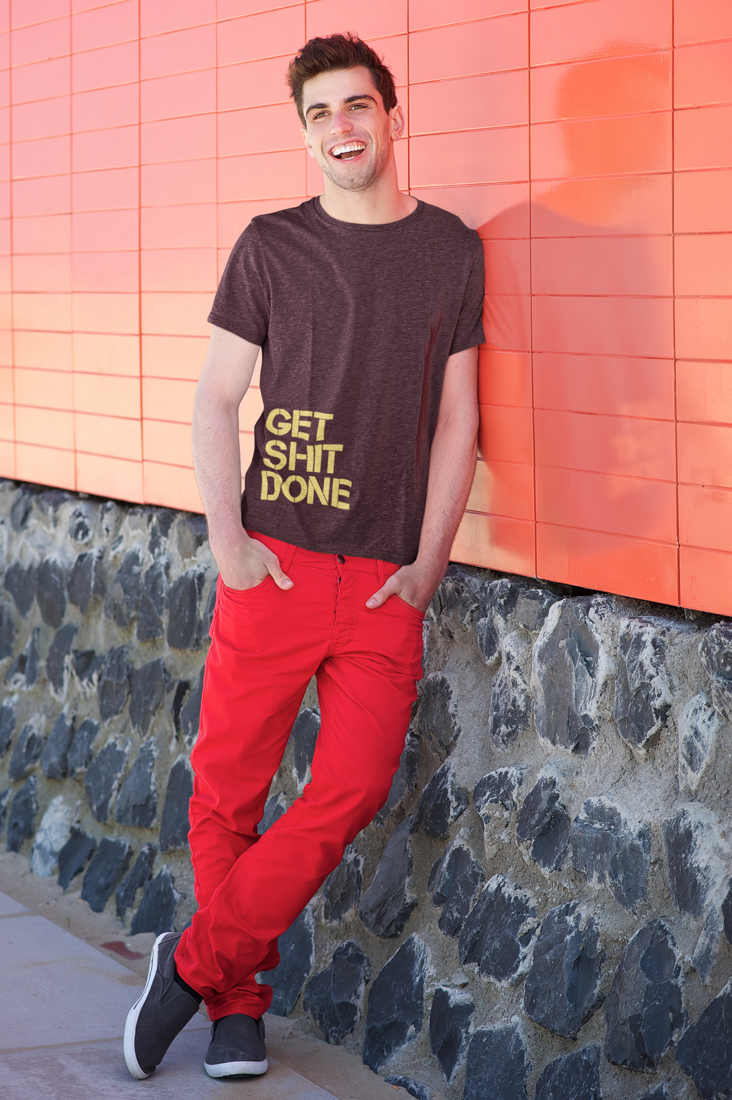 Get Shit Done Mens Half Sleeves T-shirt- FunkyTeesClub