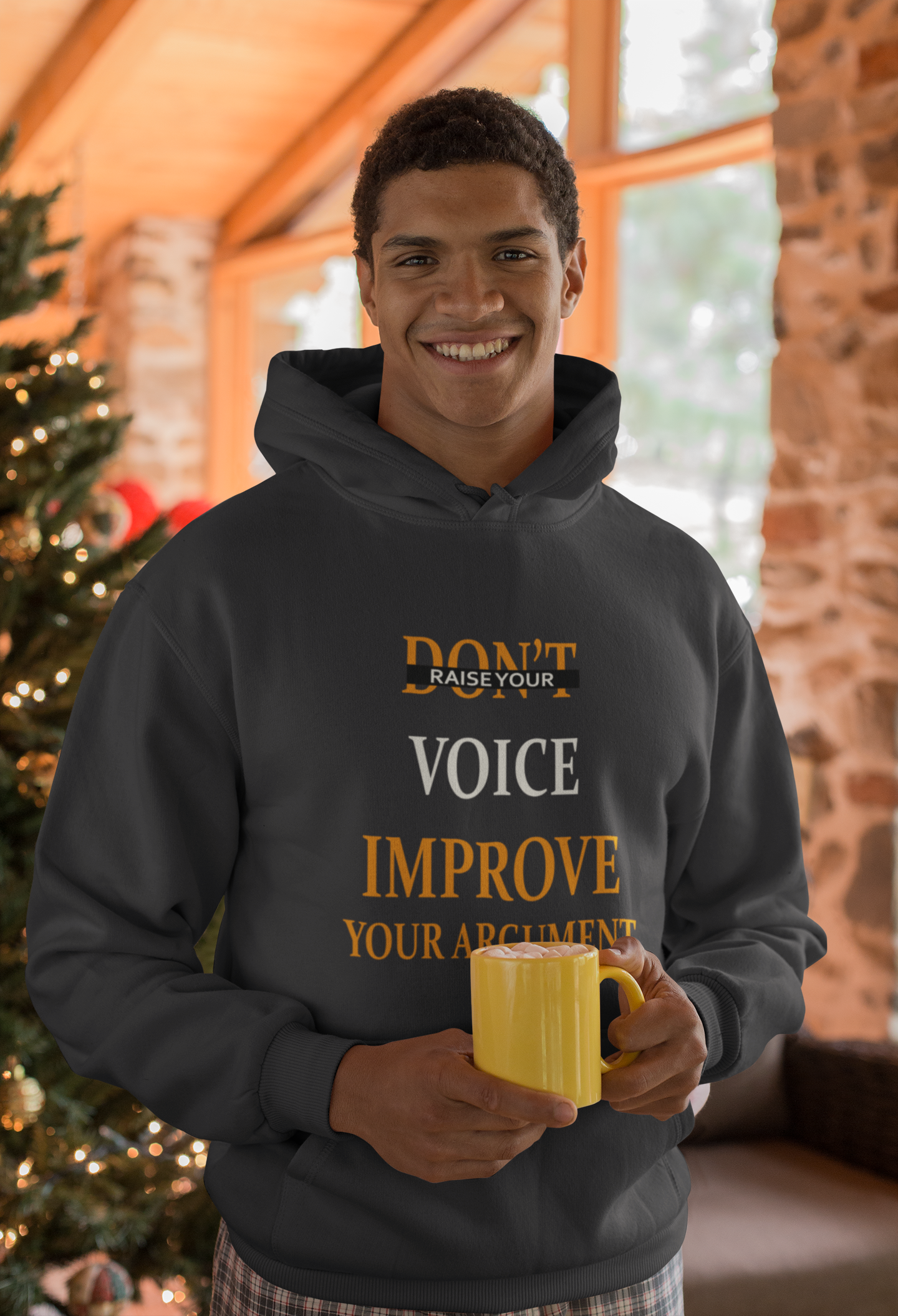 Dont Raise Your Voice Improve Your Argument Lawyer Men Hoodies-FunkyTeesClub