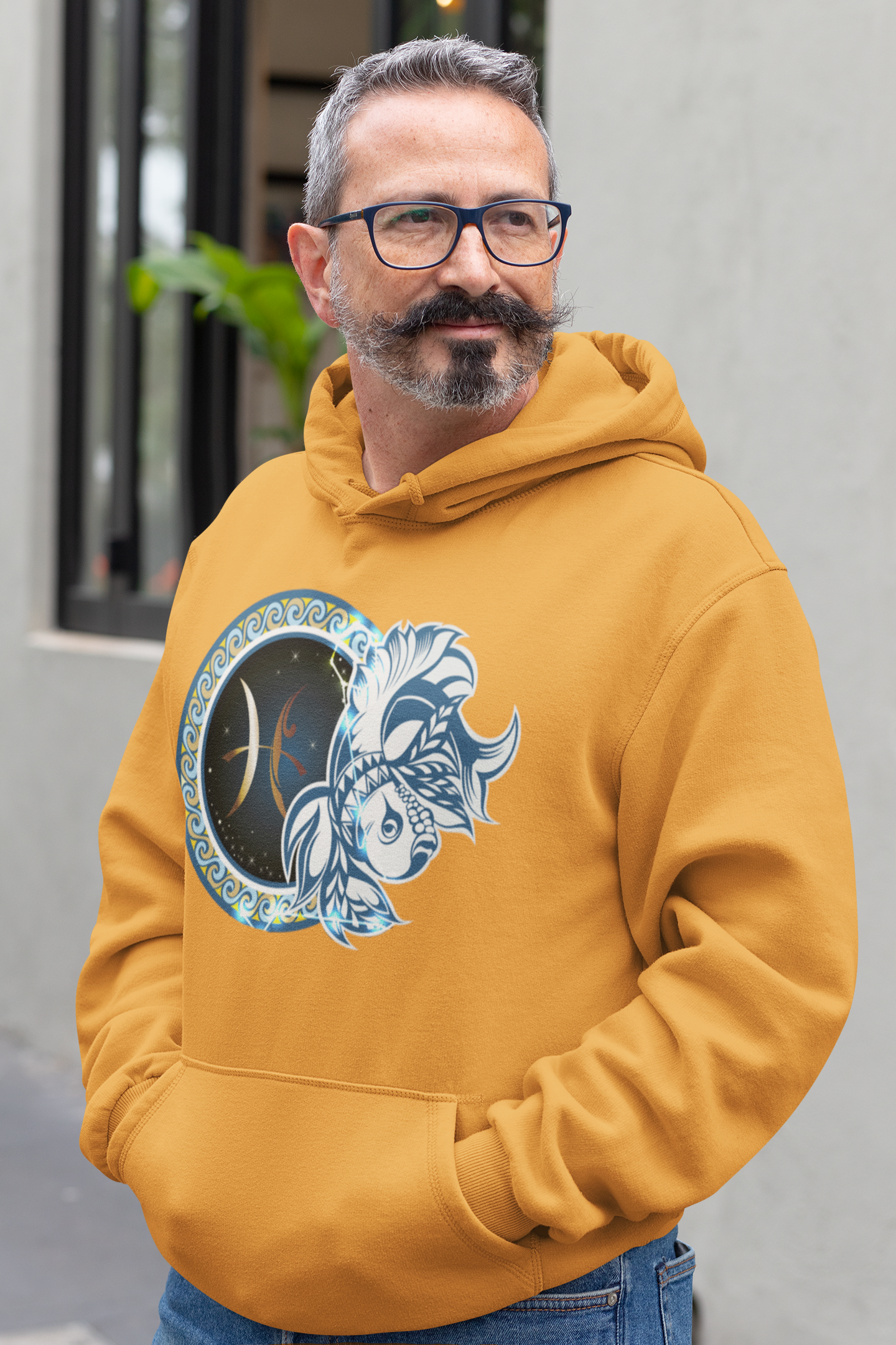 Pisces Zodiac Sign Men Hoodies-FunkyTeesClub