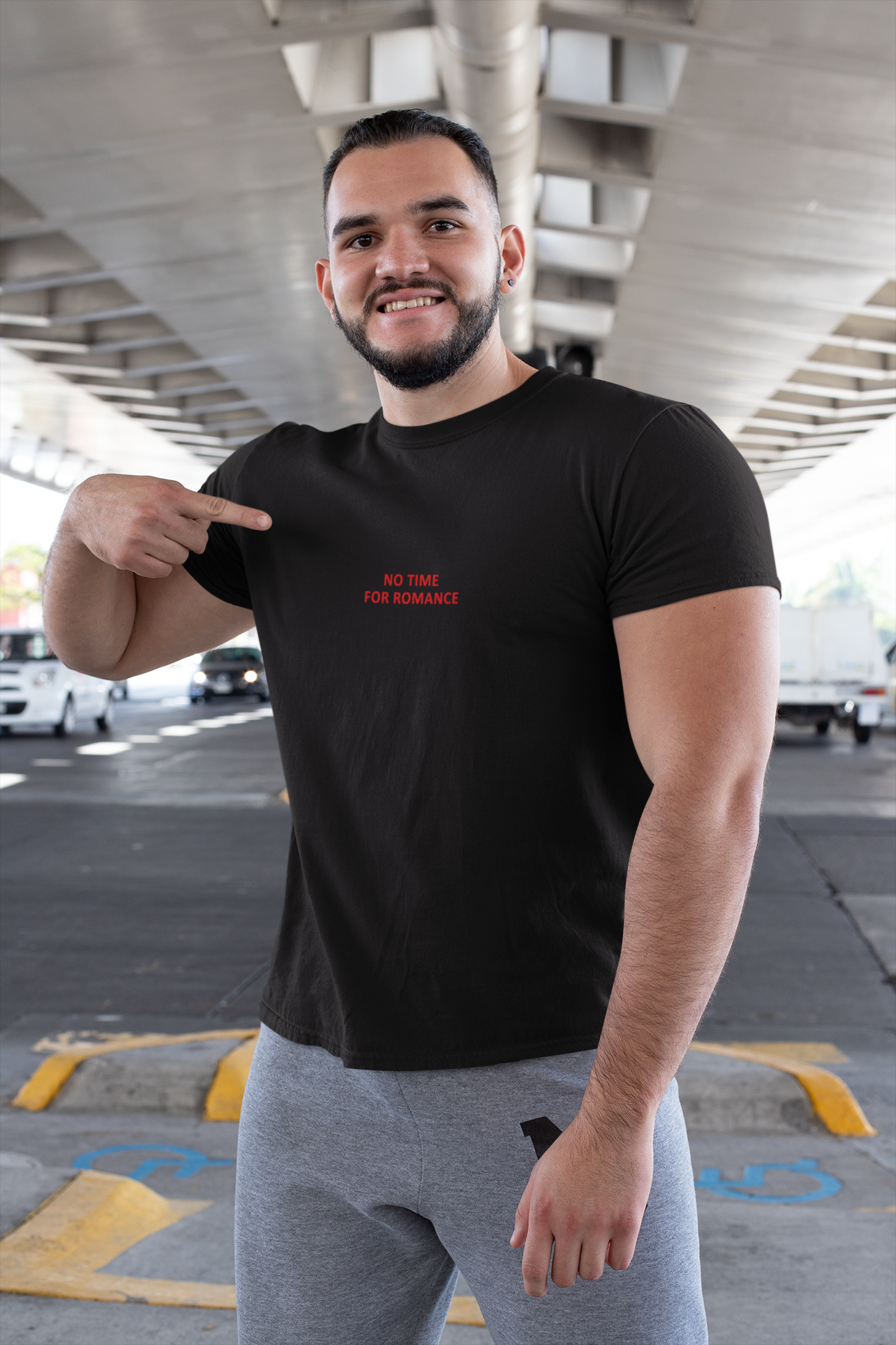 No time for romance Minimal Mens Half Sleeves T-shirt- FunkyTeesClub