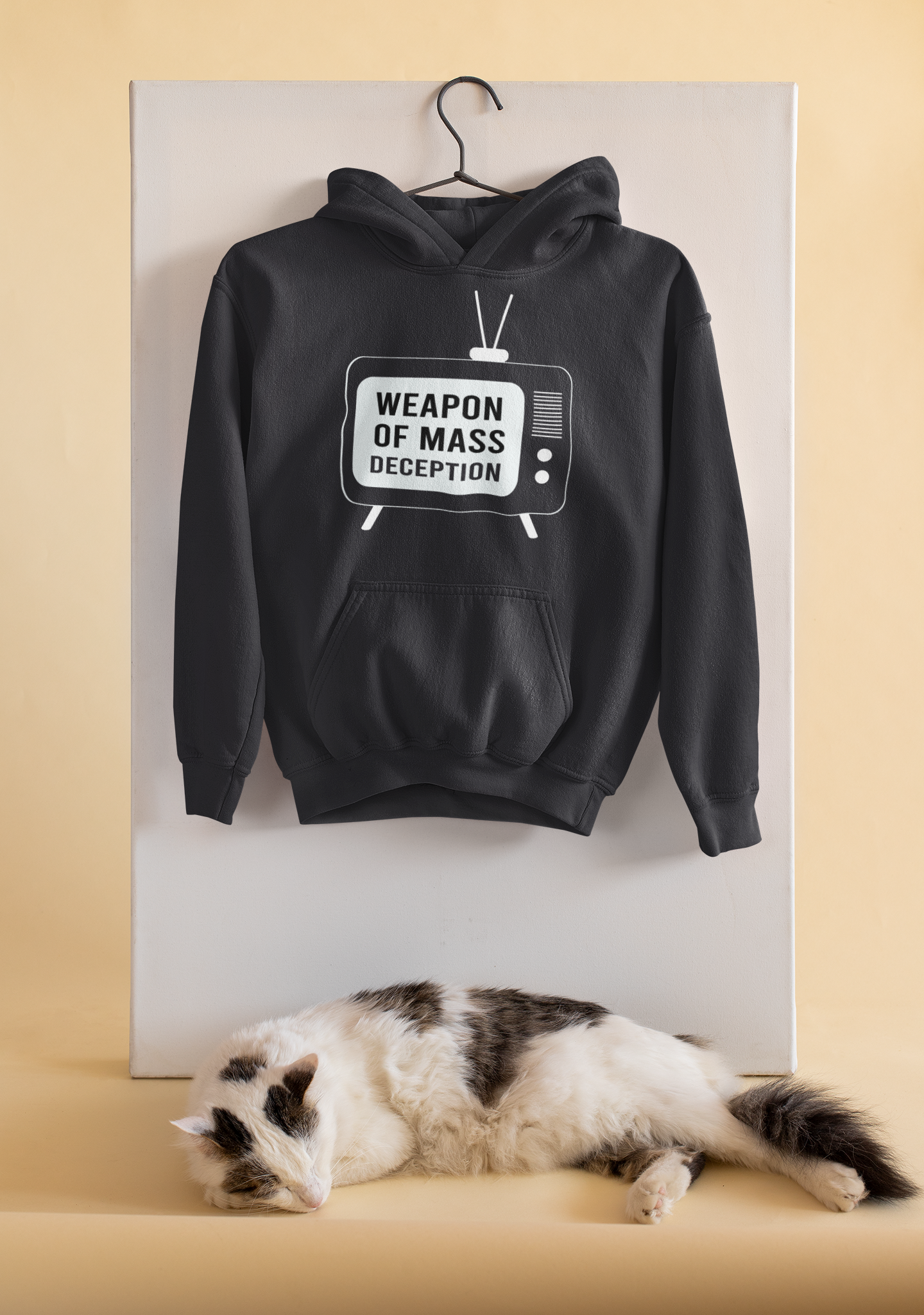 Weapon Of Mass Deception Anti Government Men Hoodies-FunkyTeesClub