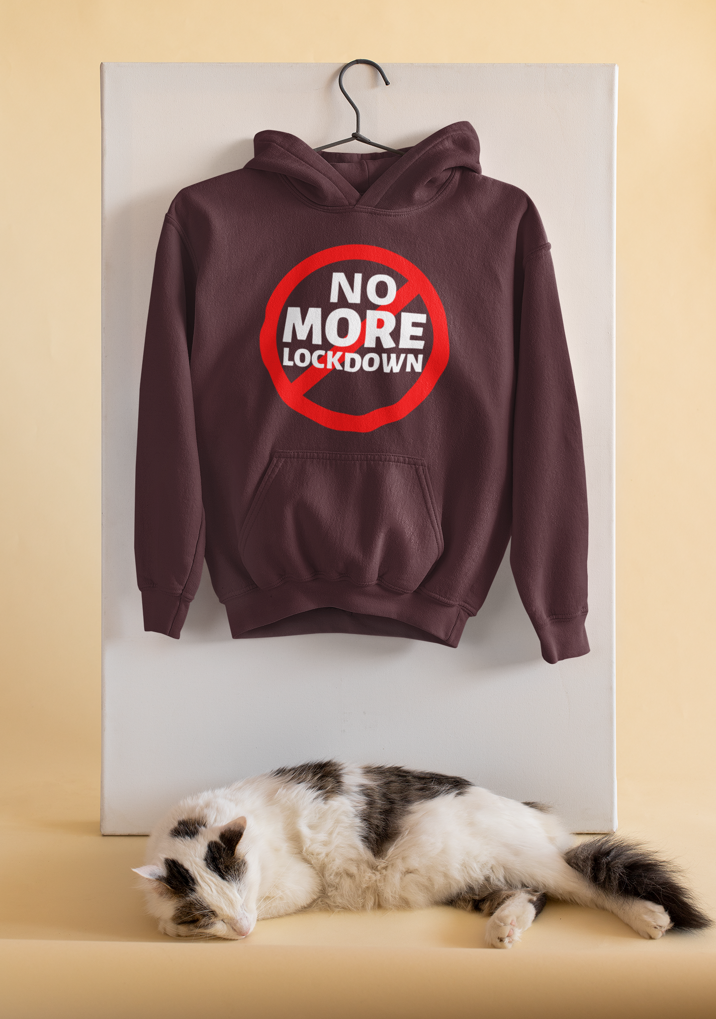 No More Lockdown Anti Government Hoodies for Women-FunkyTeesClub
