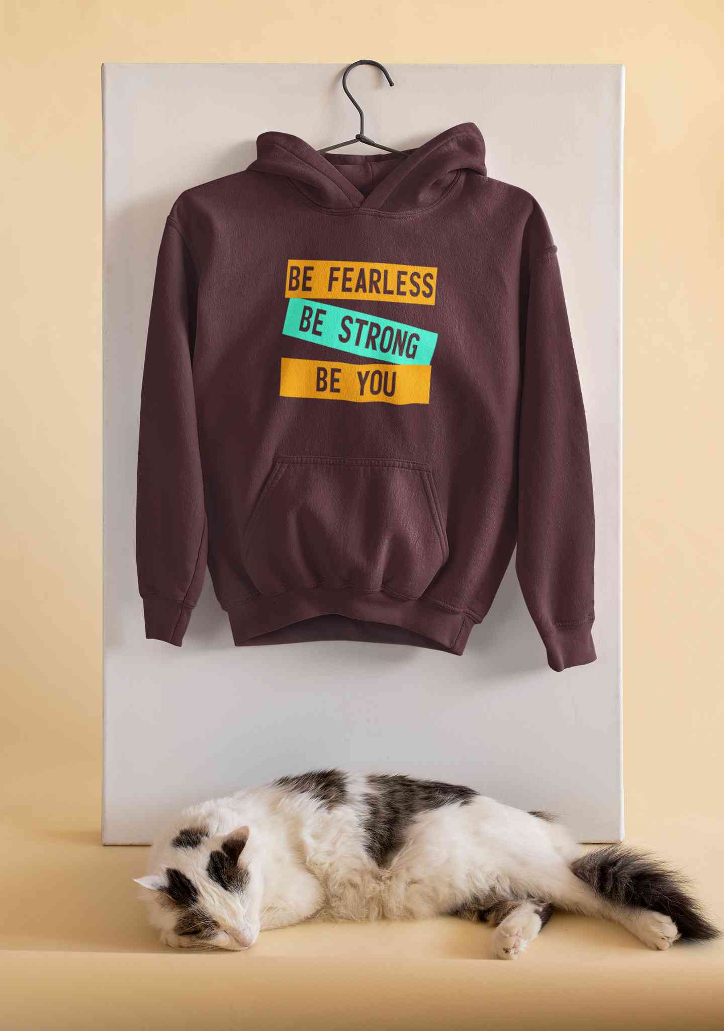 Be Fearless Be strong Be You Men Hoodies-FunkyTeesClub