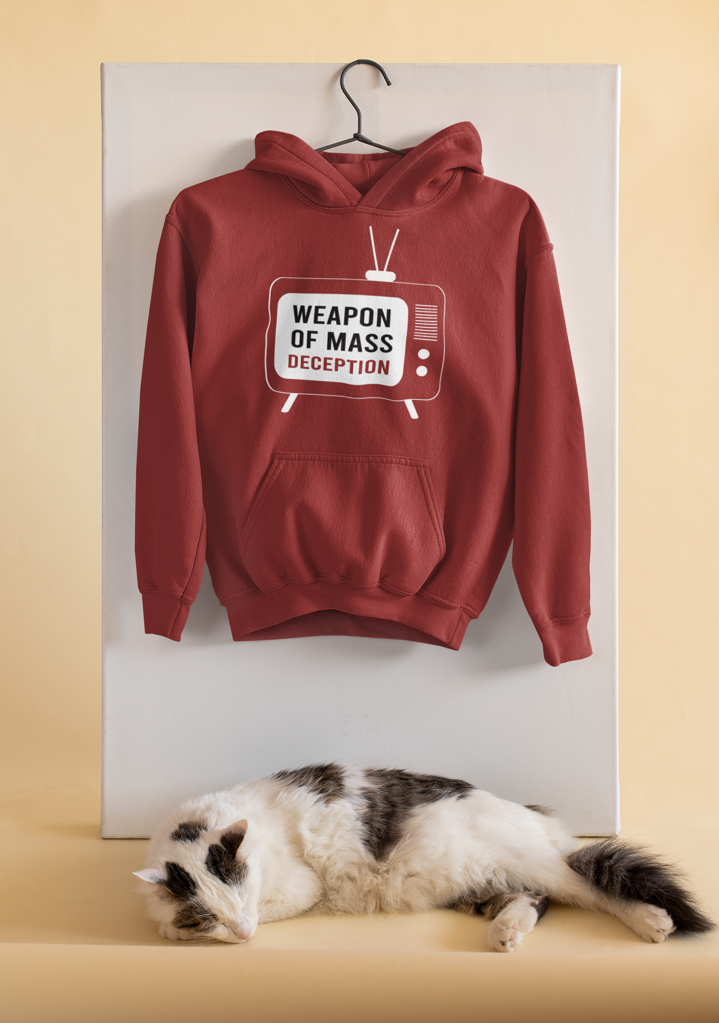 Weapon Of Mass Deception Anti Government Men Hoodies-FunkyTeesClub