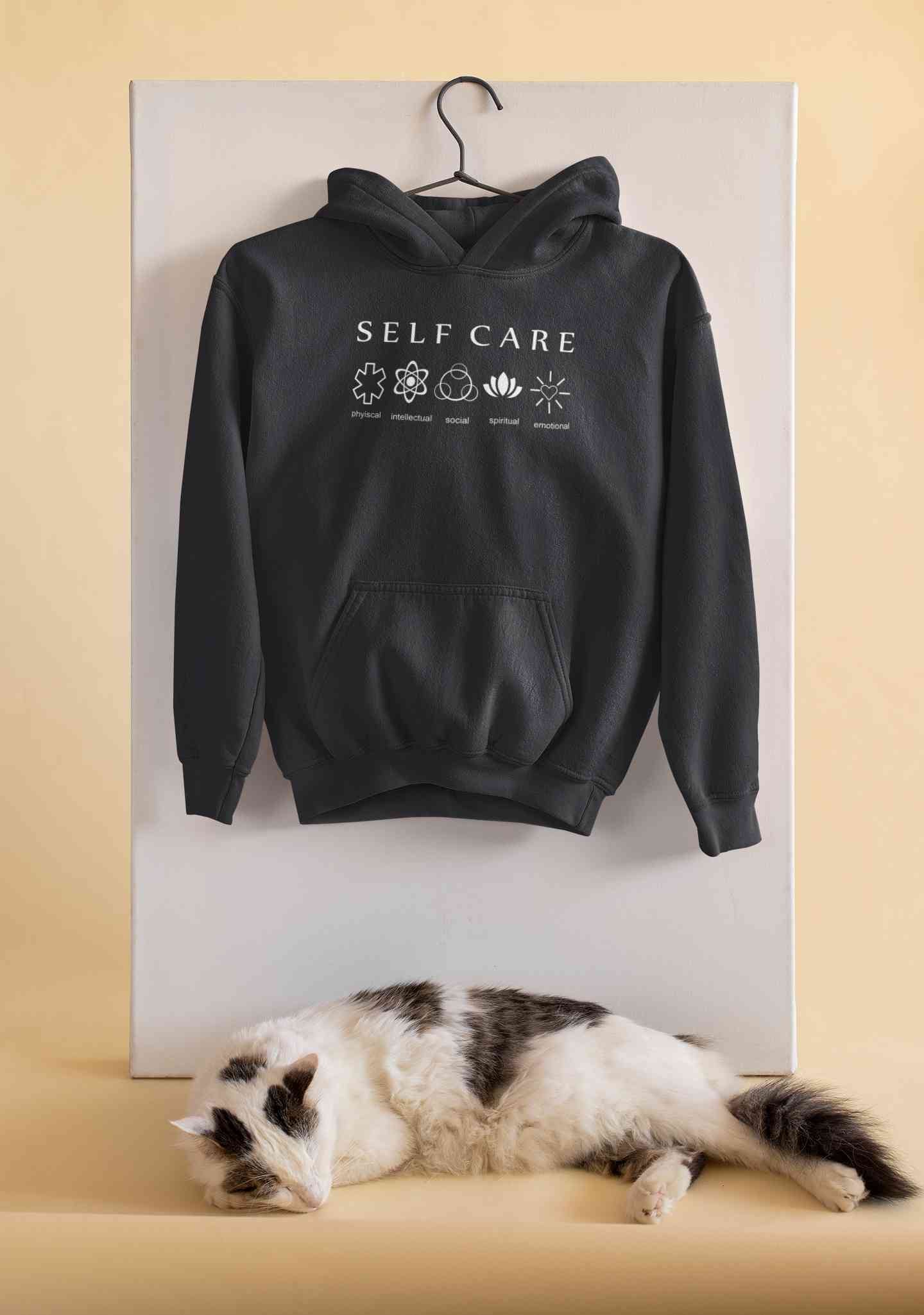 Self Care Men Hoodies-FunkyTeesClub
