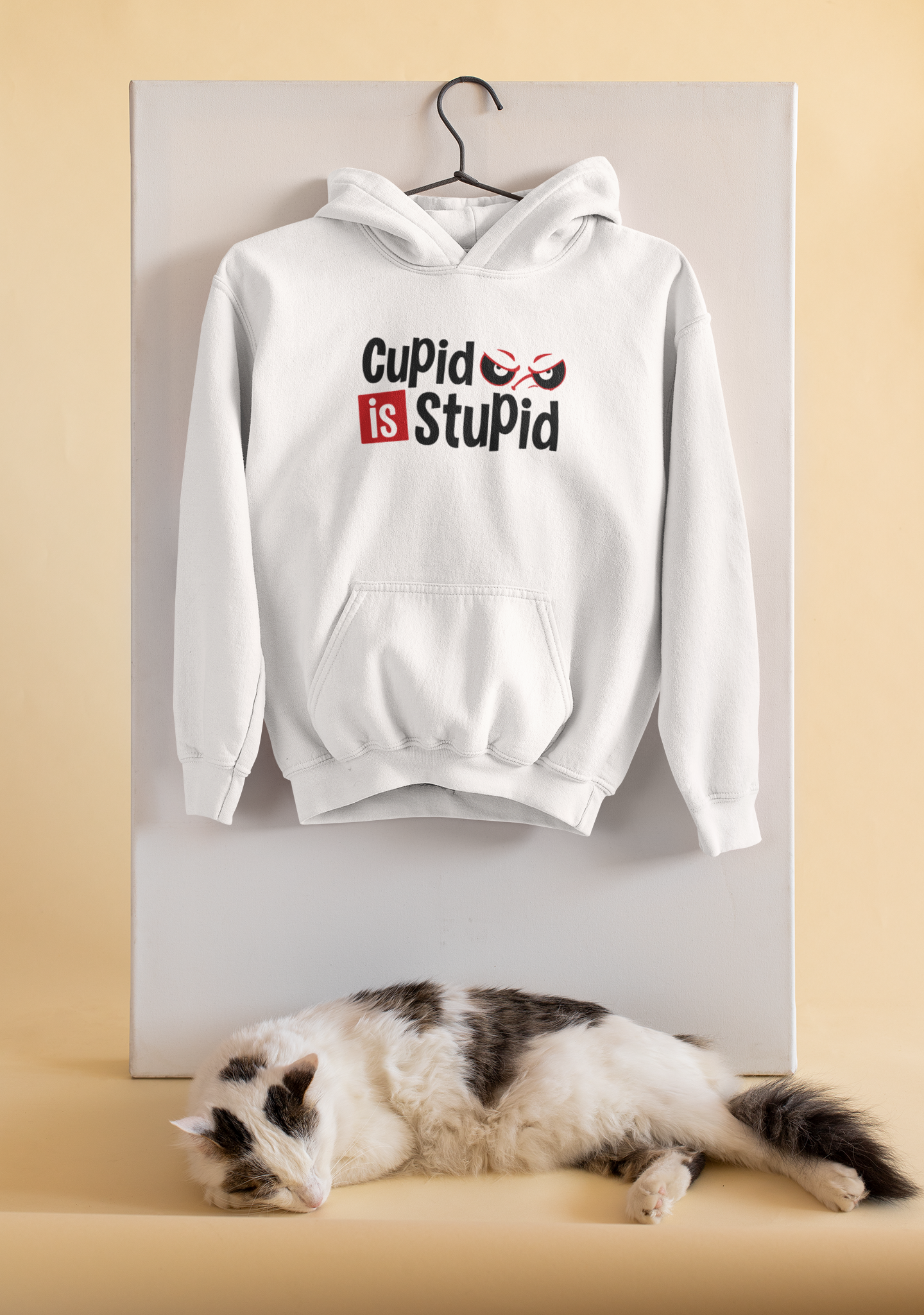 Cupid Stupid Desi Hoodies for Women-FunkyTeesClub
