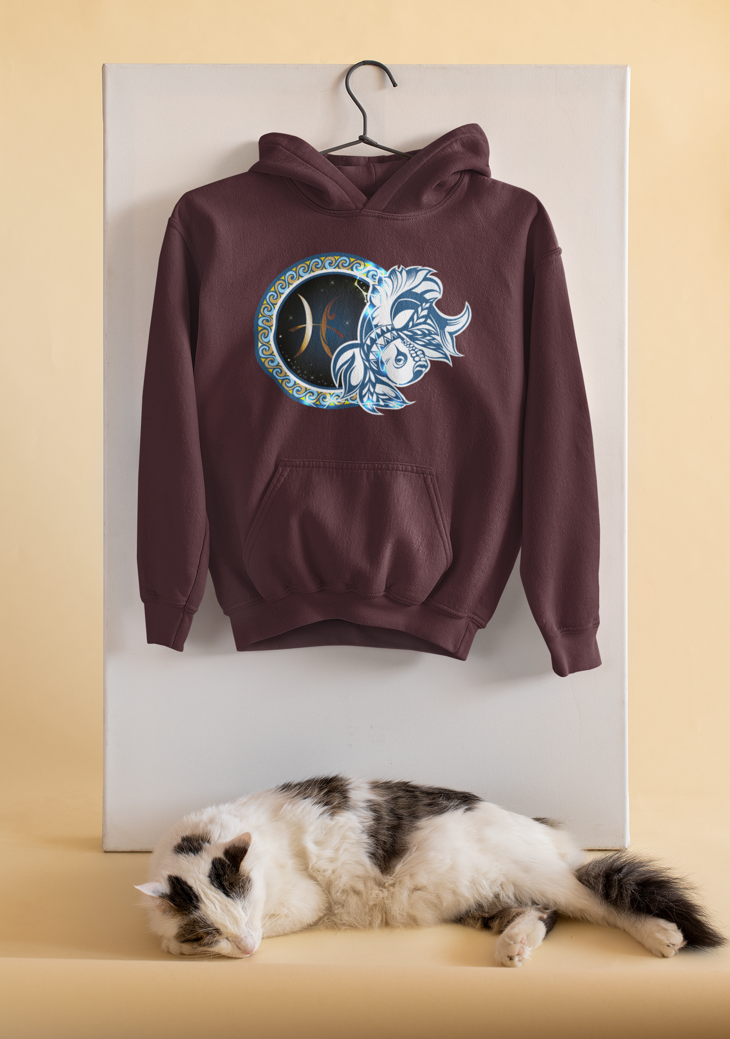 Pisces Zodiac Sign Hoodies for Women-FunkyTeesClub
