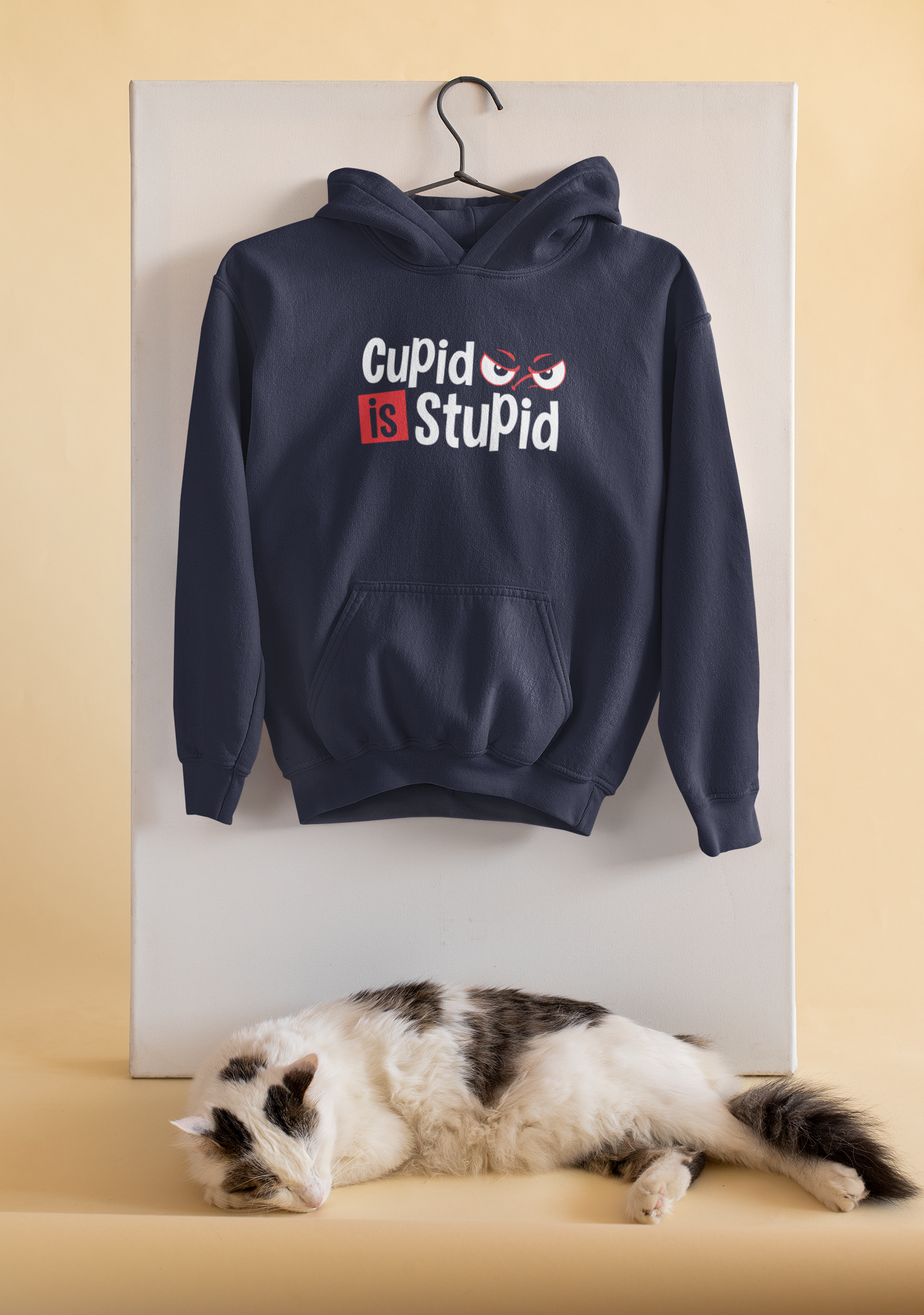 Cupid Stupid Desi Hoodies for Women-FunkyTeesClub