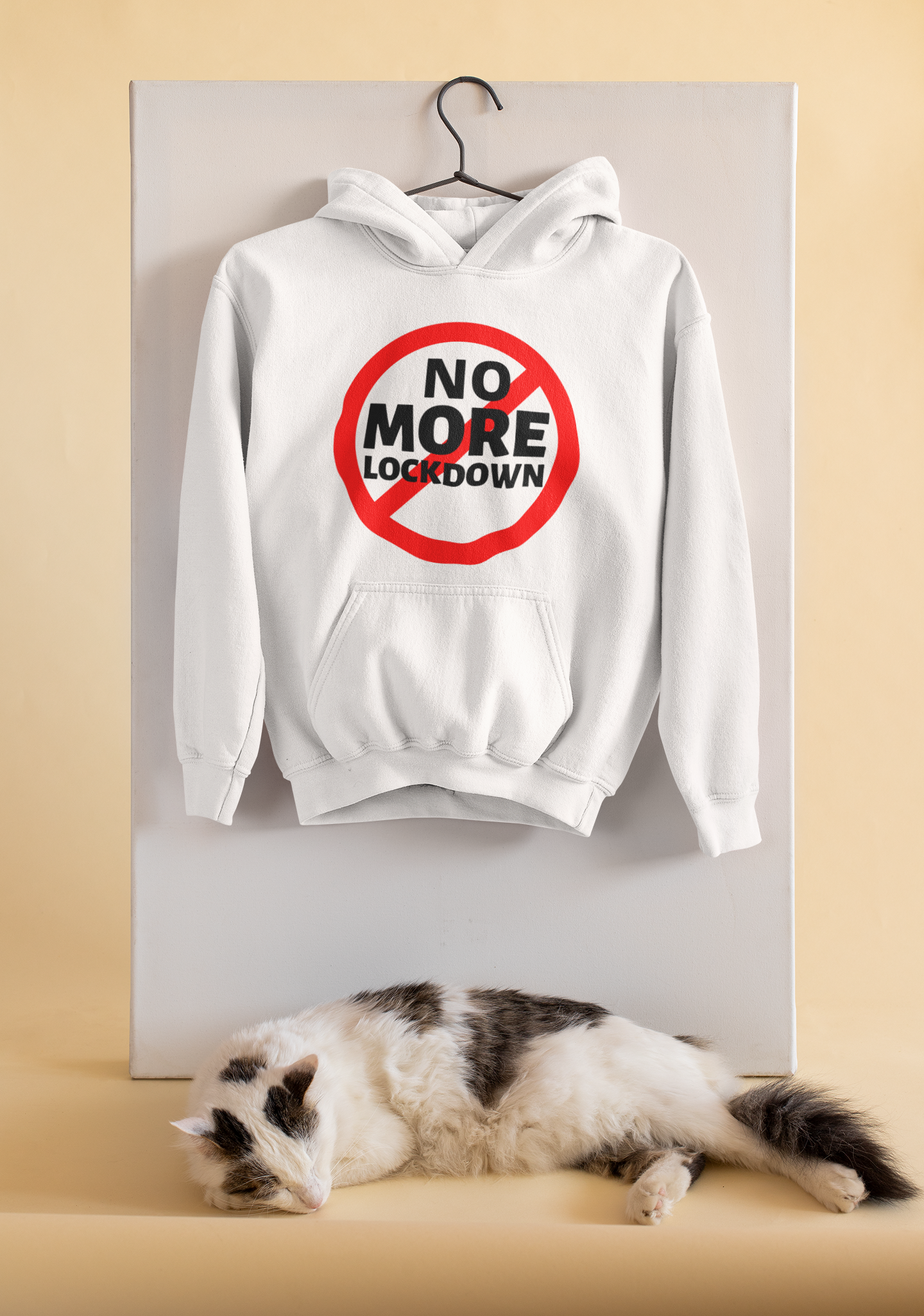 No More Lockdown Anti Government Hoodies for Women-FunkyTeesClub