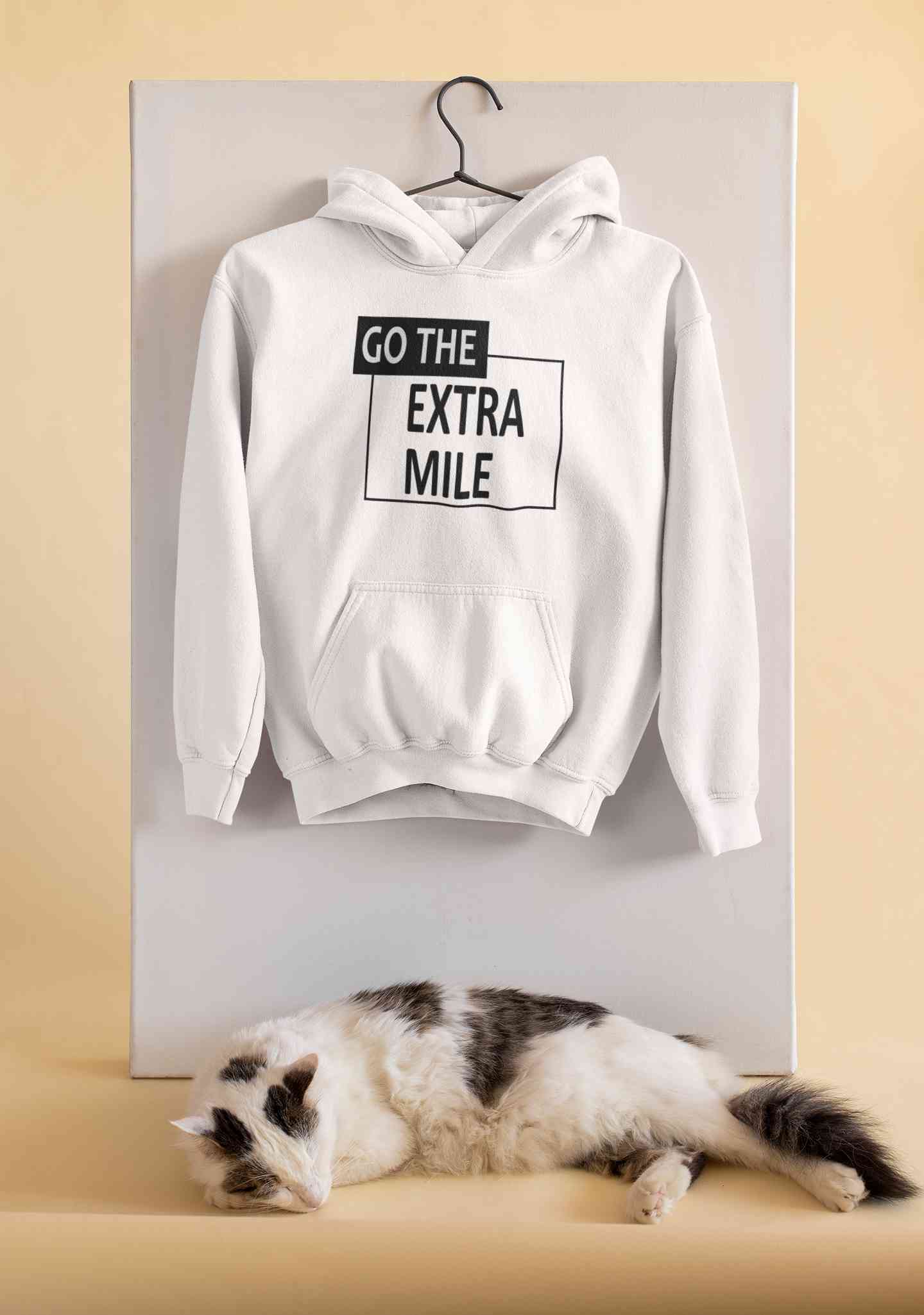 Go The Extra Mile Hoodies for Women-FunkyTeesClub