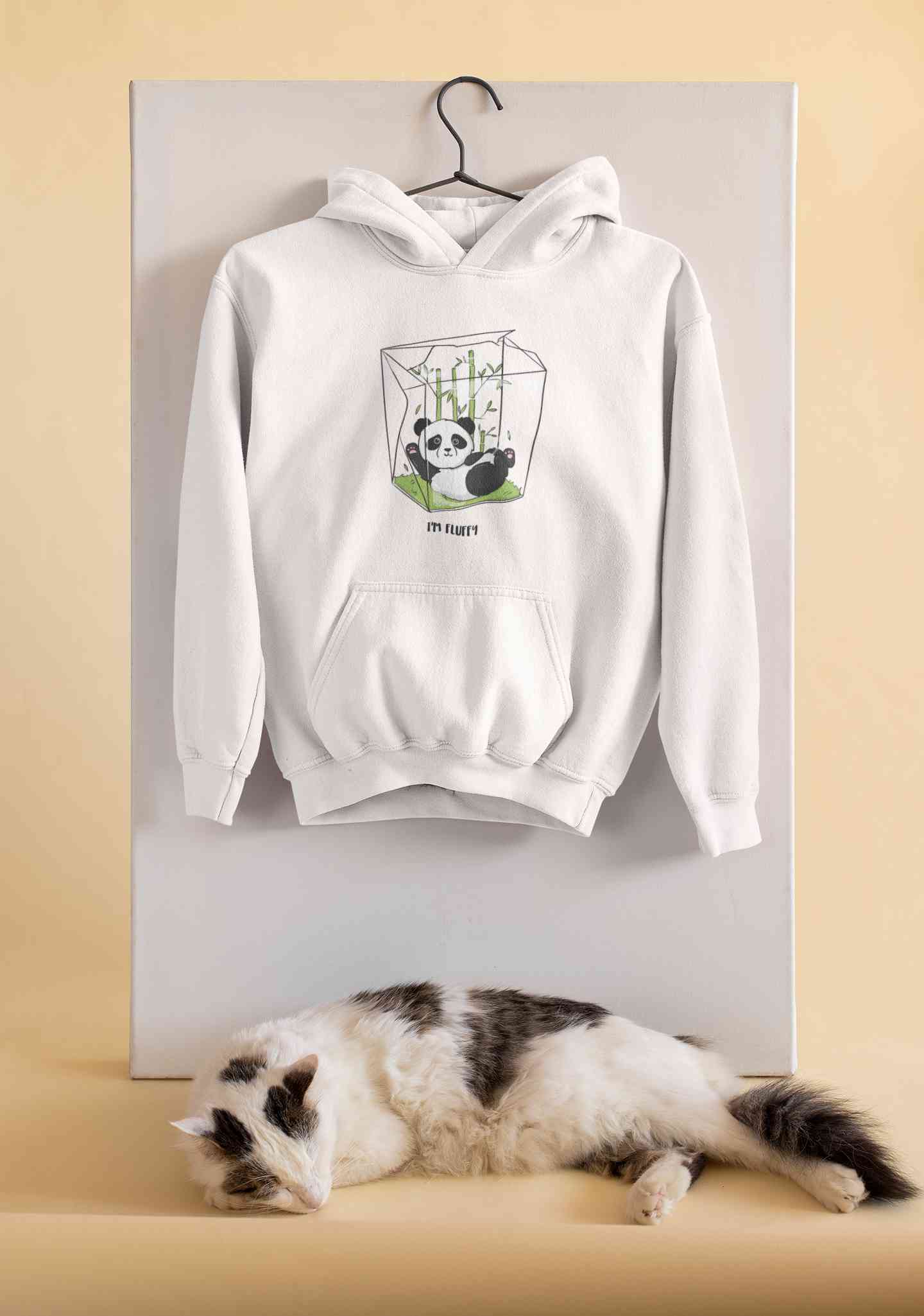 I Am Fluffy Men Hoodies-FunkyTeesClub