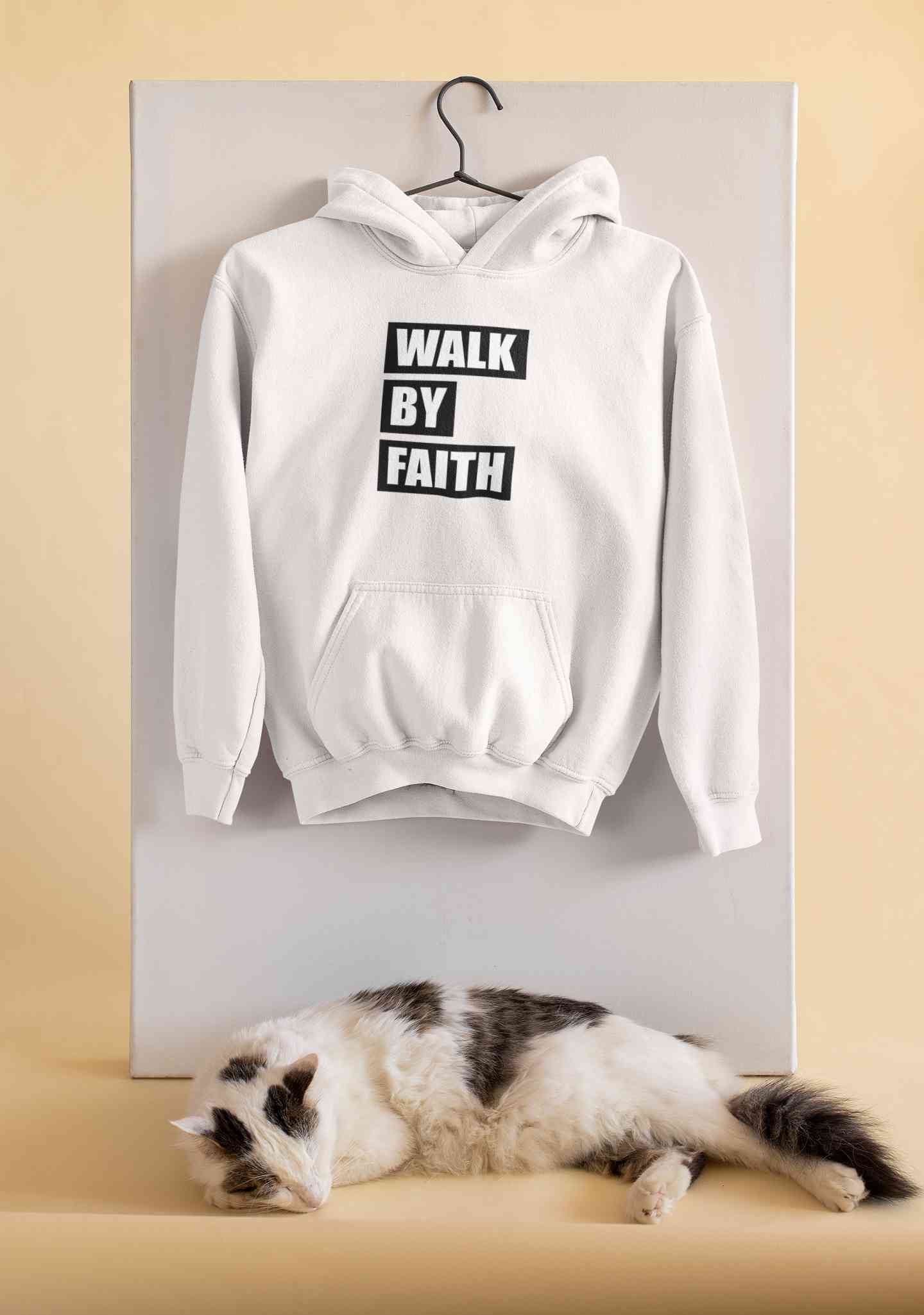 Walk By Faith Men Hoodies-FunkyTeesClub