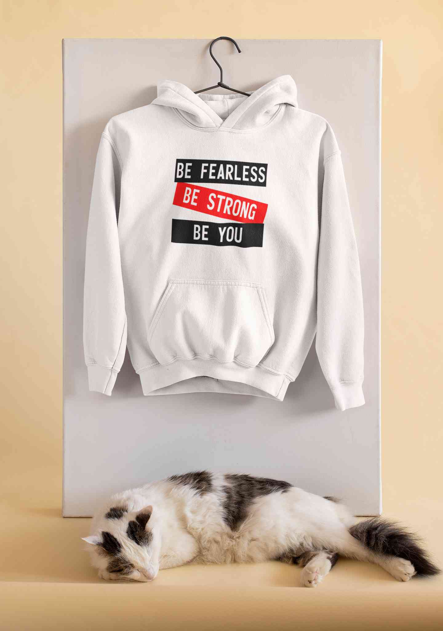 Be Fearless Be strong Be You Men Hoodies-FunkyTeesClub