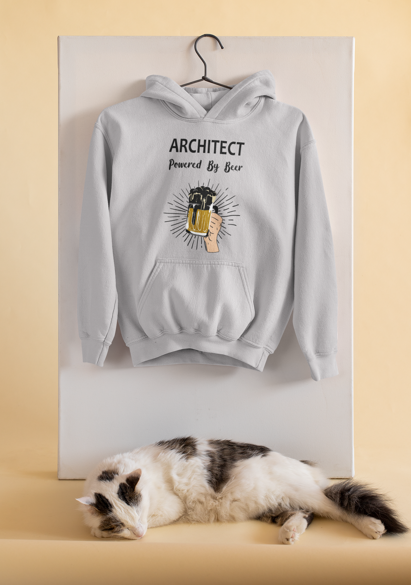 Beer Architect Profession Hoodies for Women-FunkyTeesClub