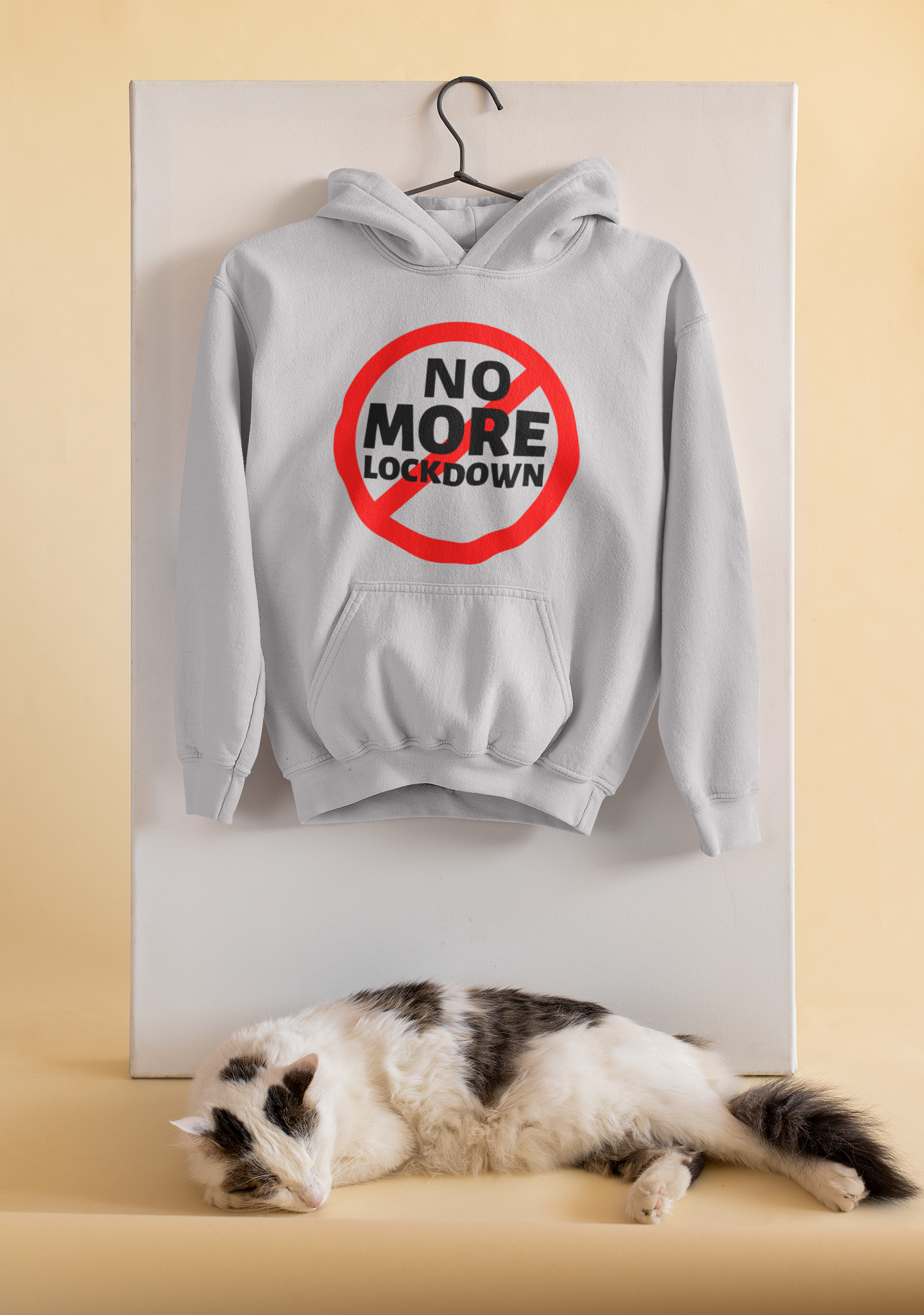 No More Lockdown Anti Government Hoodies for Women-FunkyTeesClub