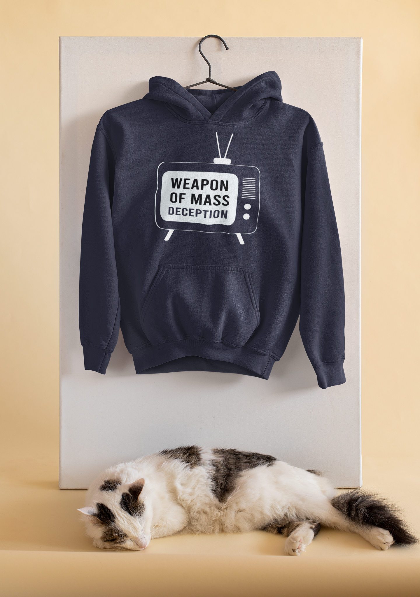Weapon Of Mass Deception Anti Government Men Hoodies-FunkyTeesClub