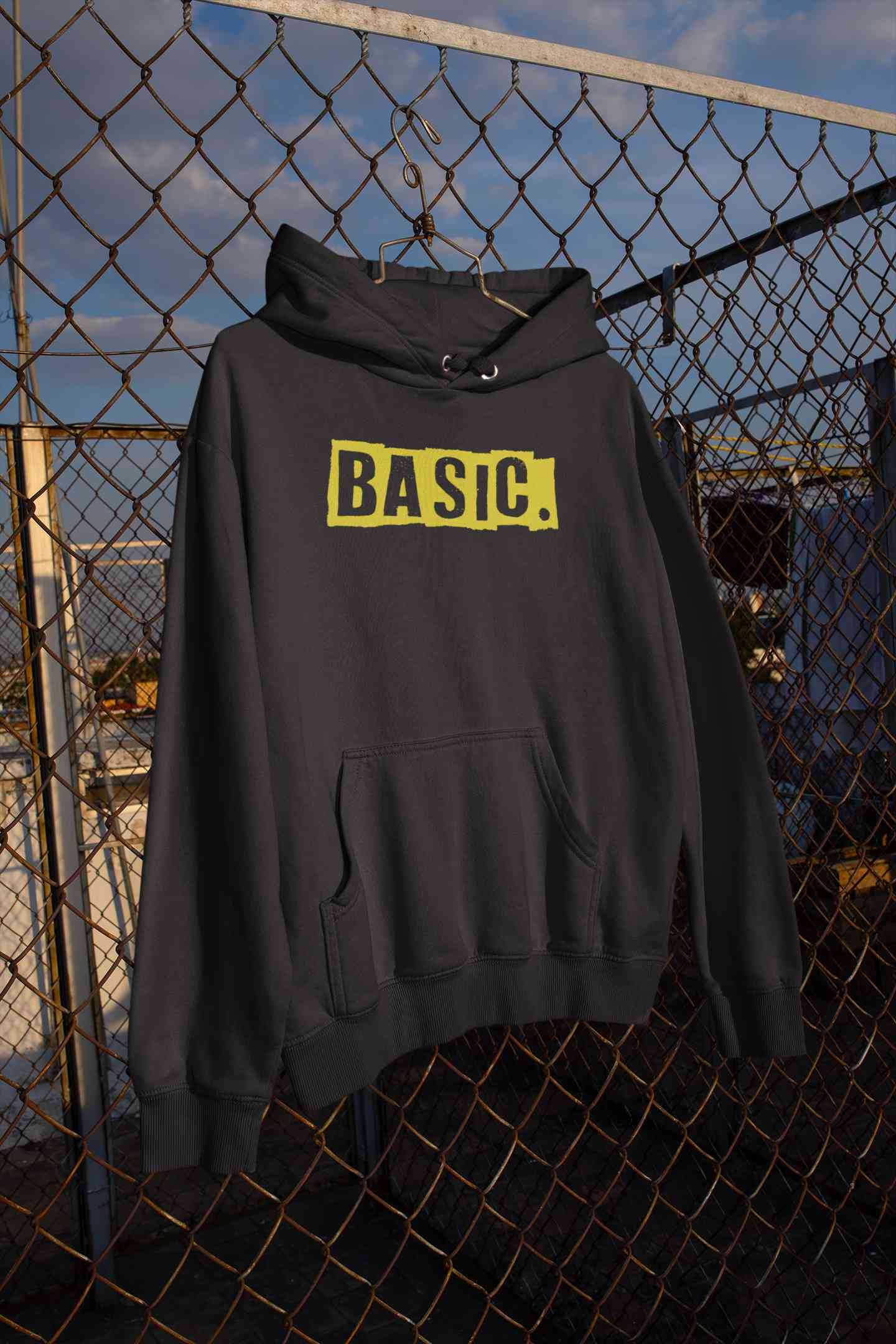 Basic Typography Men Hoodies-FunkyTeesClub