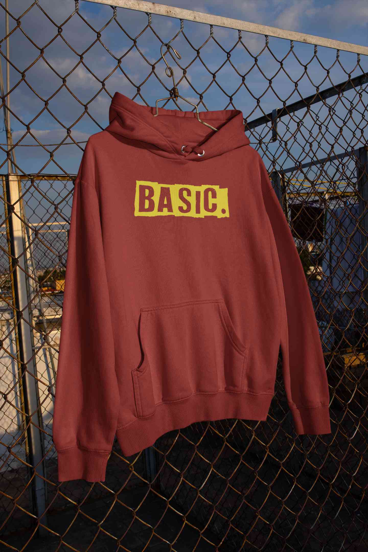 Basic Typography Men Hoodies-FunkyTeesClub