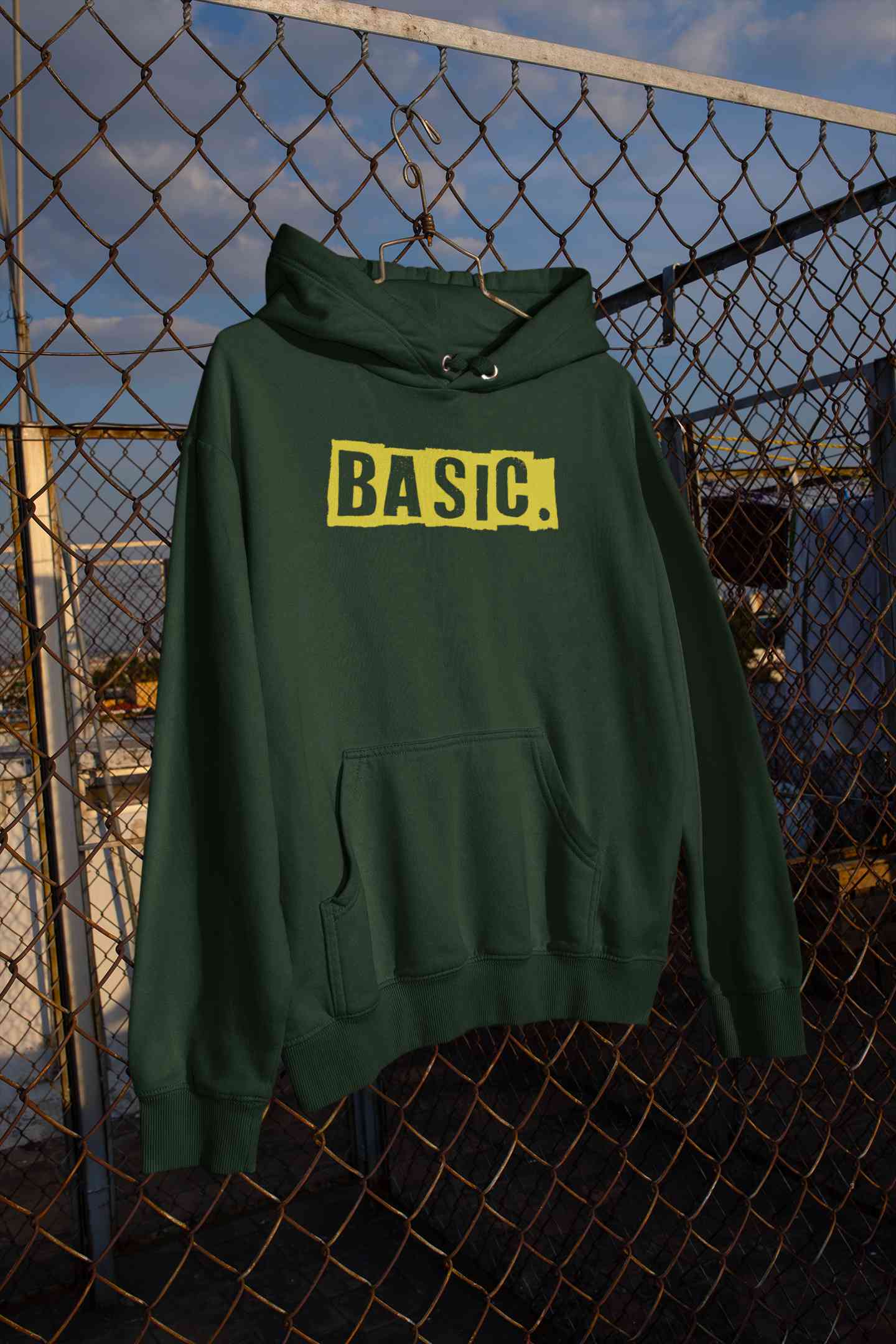 Basic Typography Men Hoodies-FunkyTeesClub