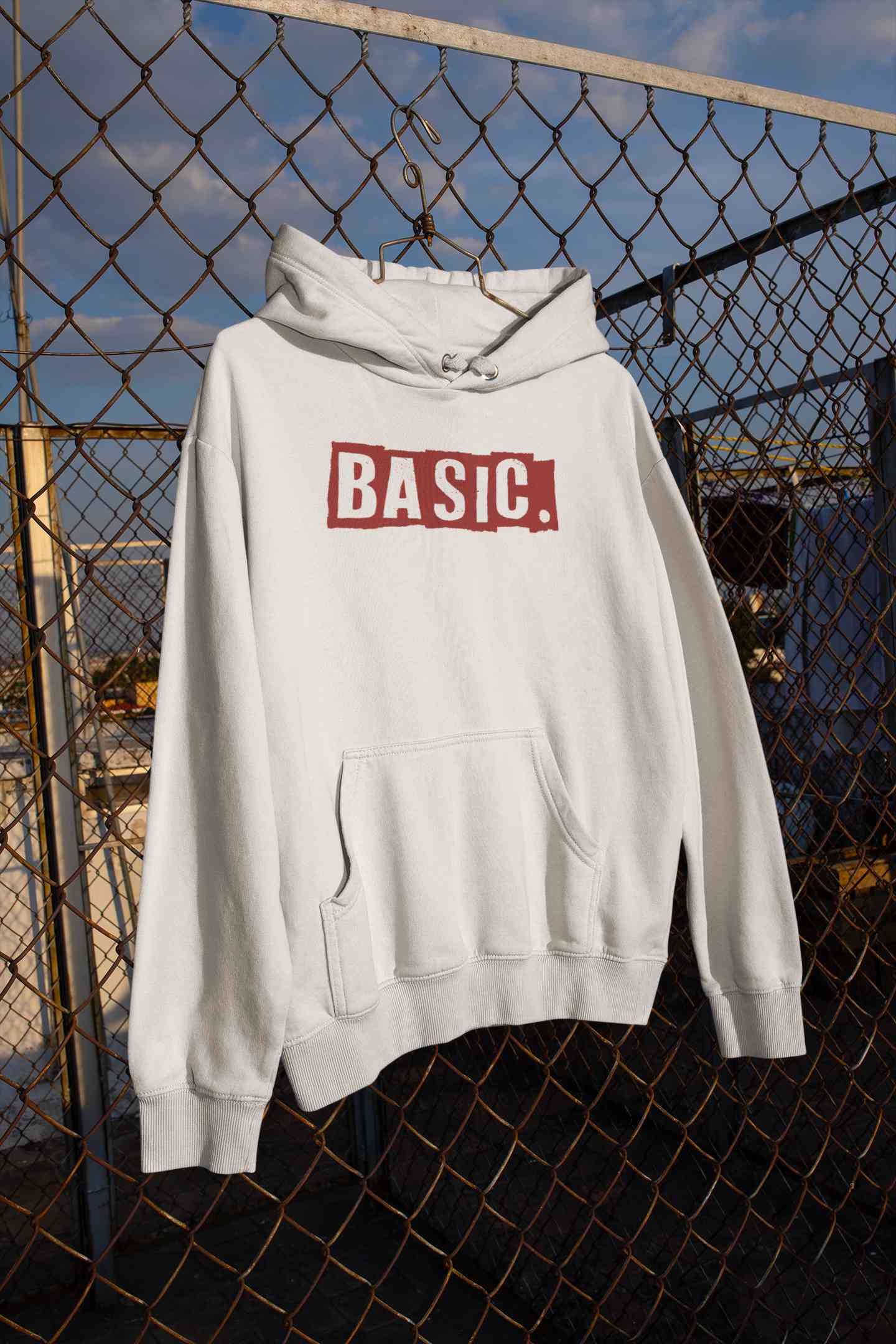 Basic Typography Men Hoodies-FunkyTeesClub