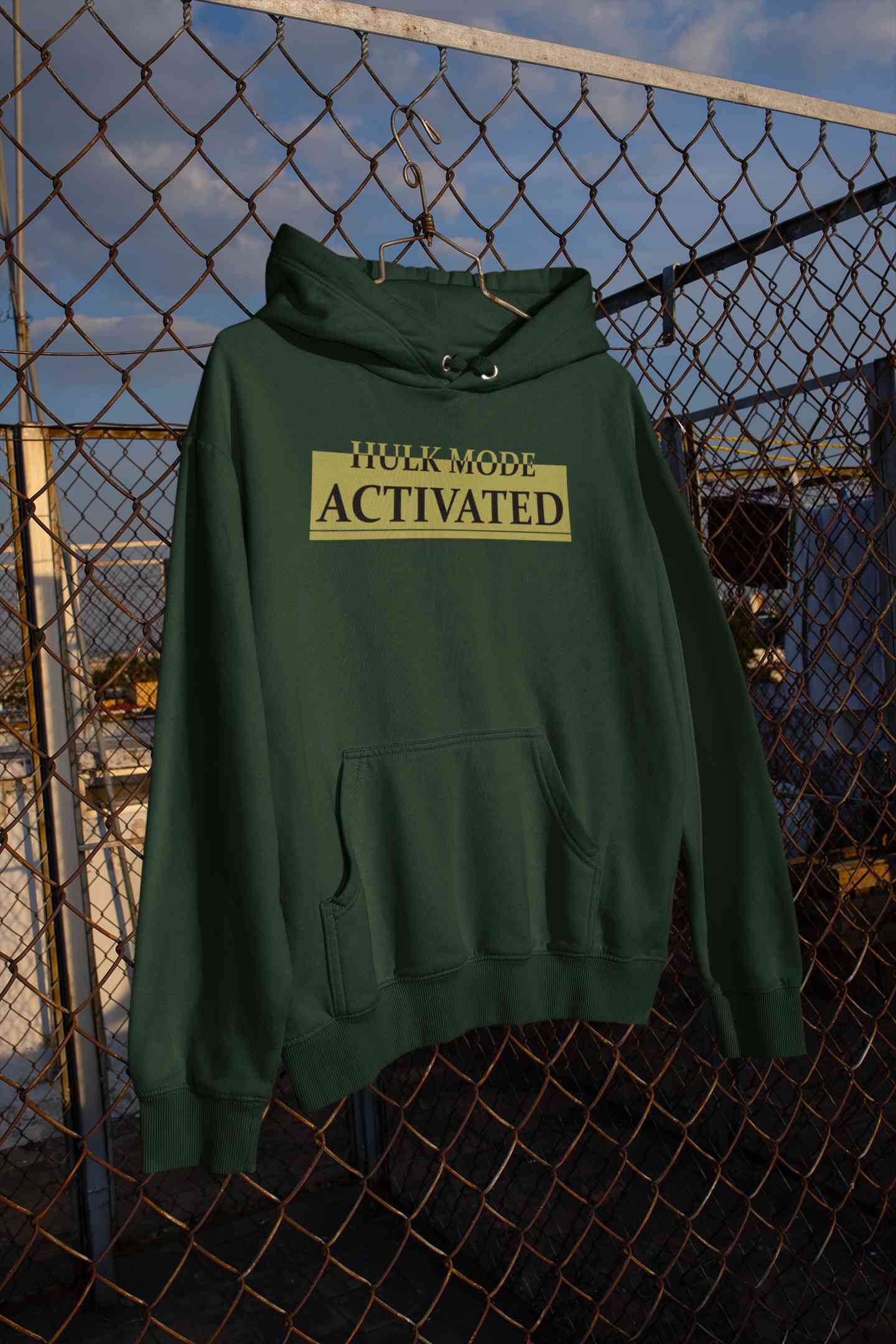 Hulk Mode Activated Typography Men Hoodies-FunkyTeesClub