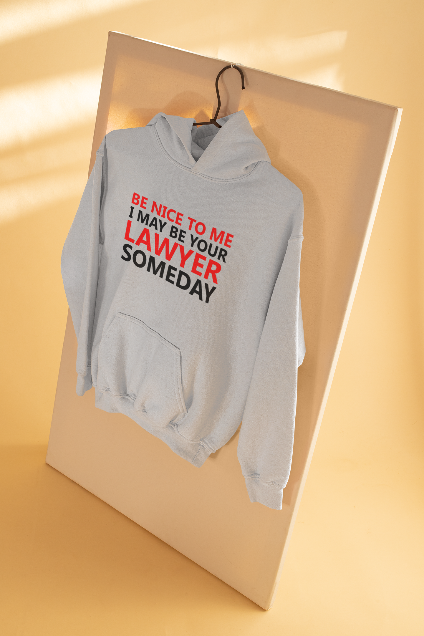 Be Nice To Me Lawyer Hoodies for Women-FunkyTeesClub