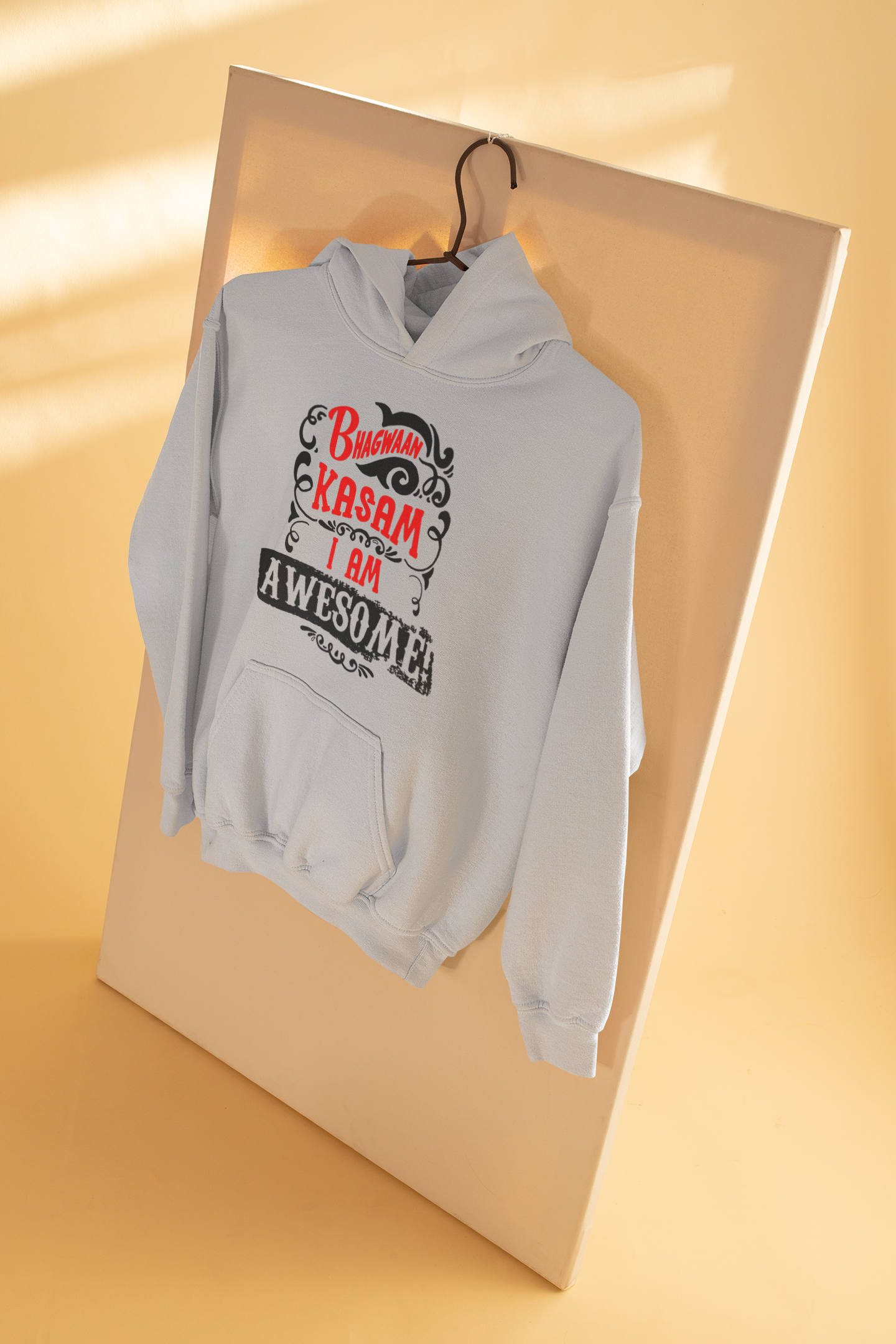 Bhagwan Kasam Desi Hoodies for Women-FunkyTeesClub