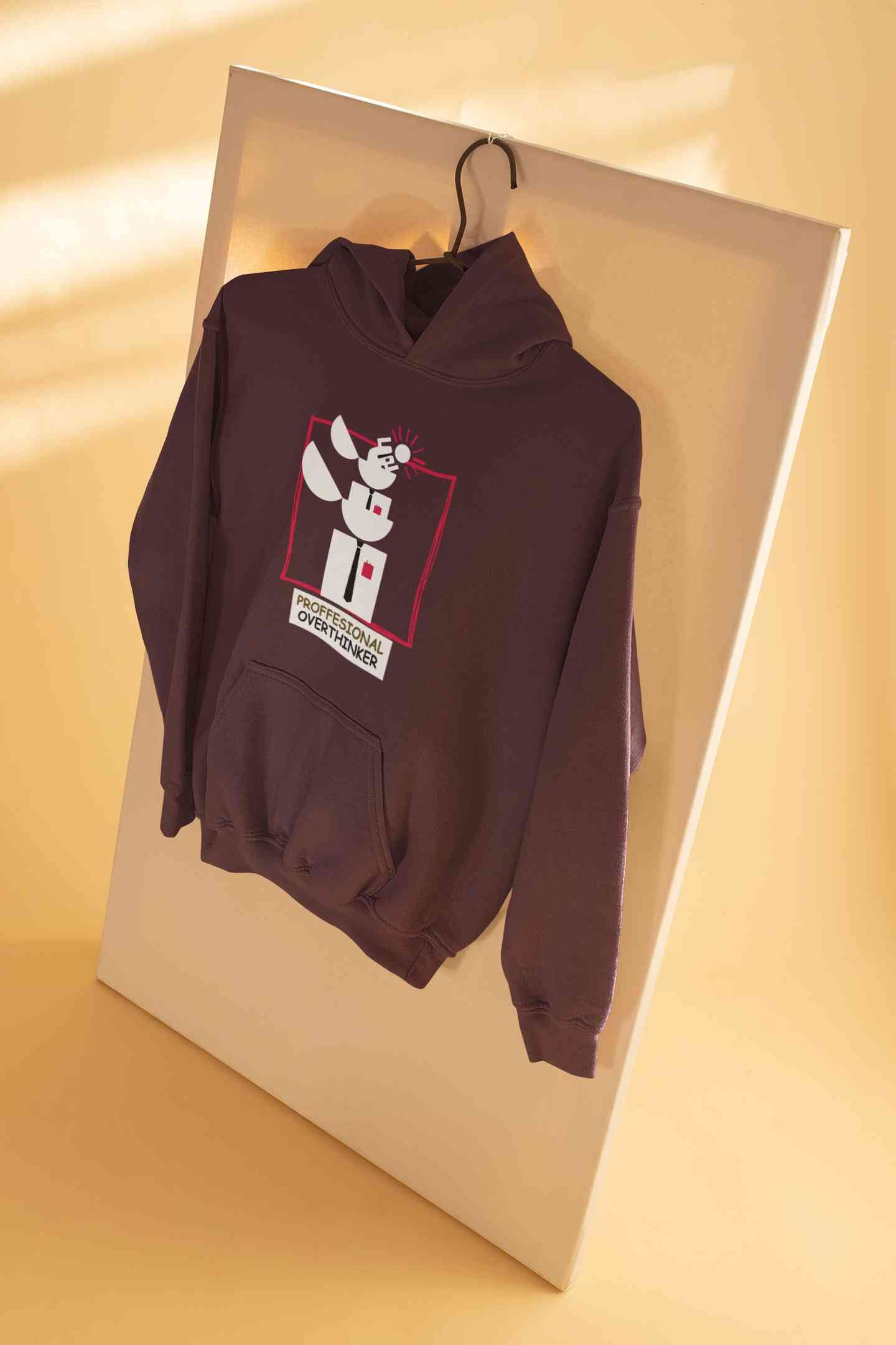 Professional Overthinker Hoodies for Women-FunkyTeesClub